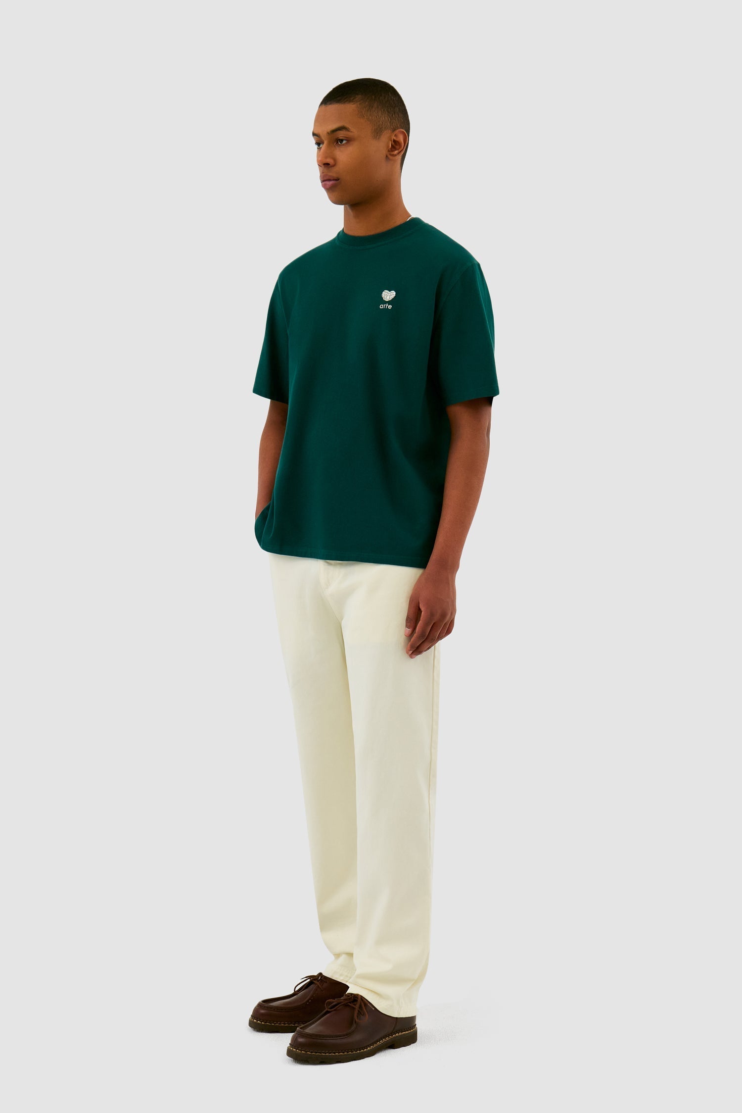 T-shirt avec logo en forme de cœur - Vert