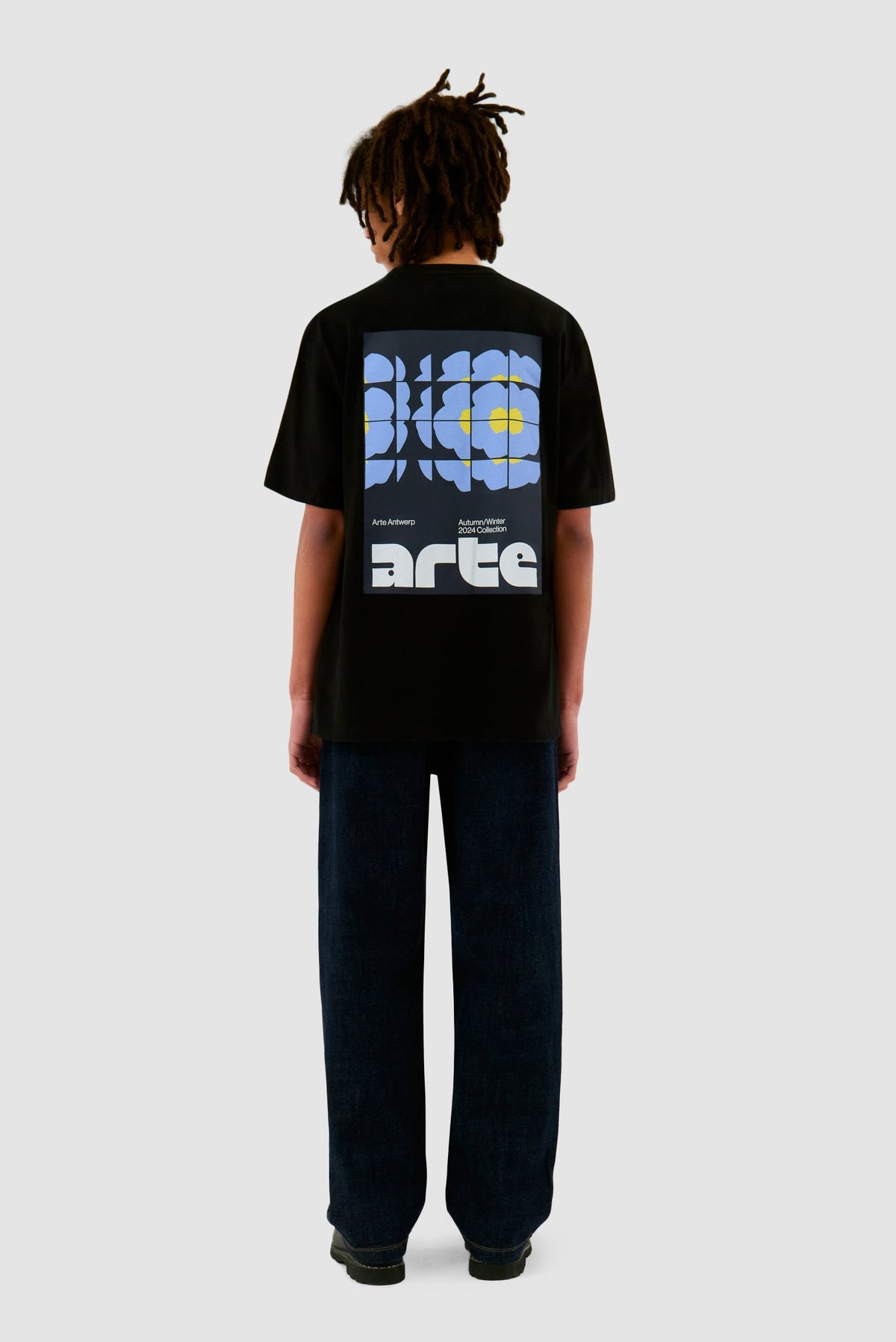 T-shirt Flower Poster - Noir