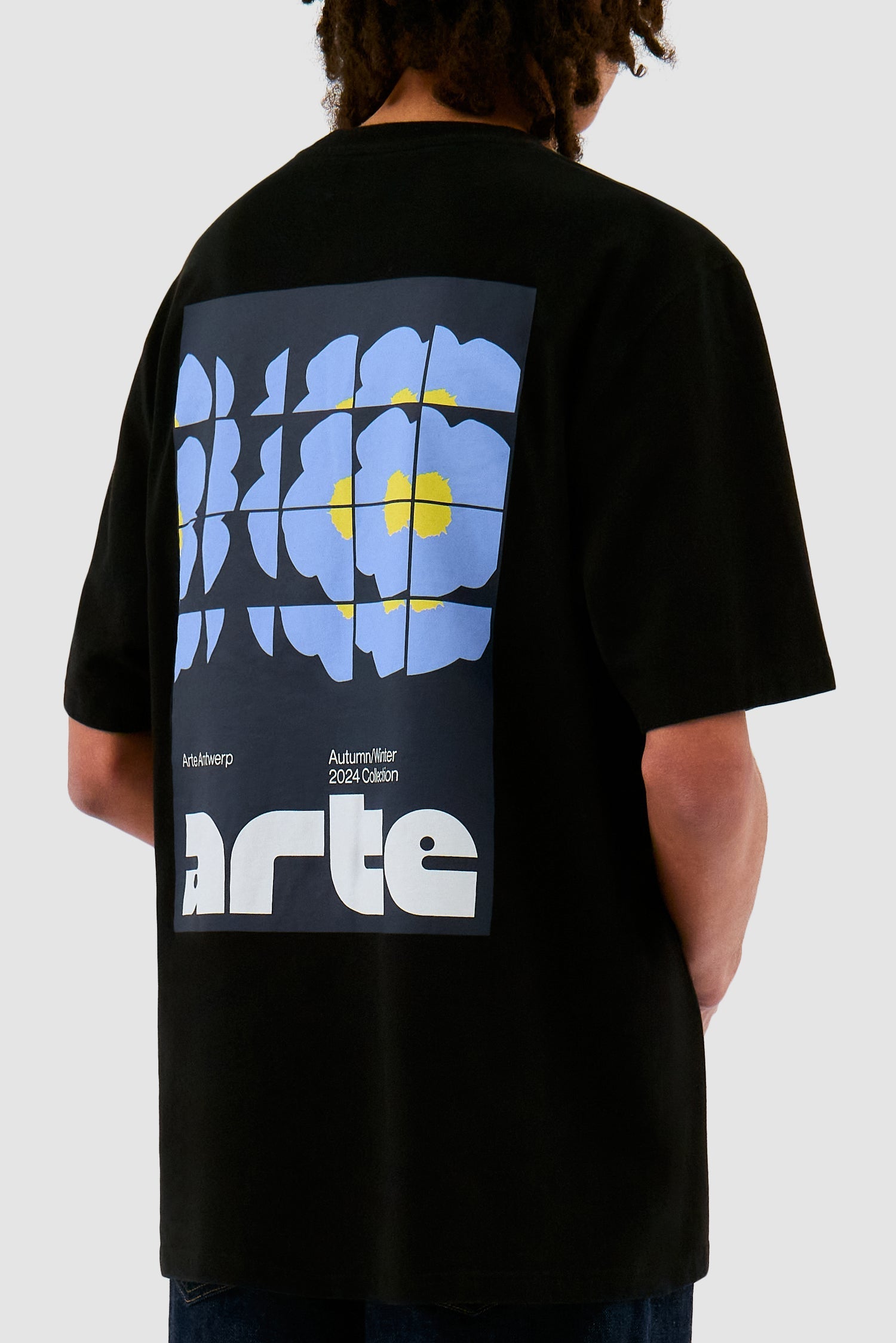 T-shirt Flower Poster - Noir