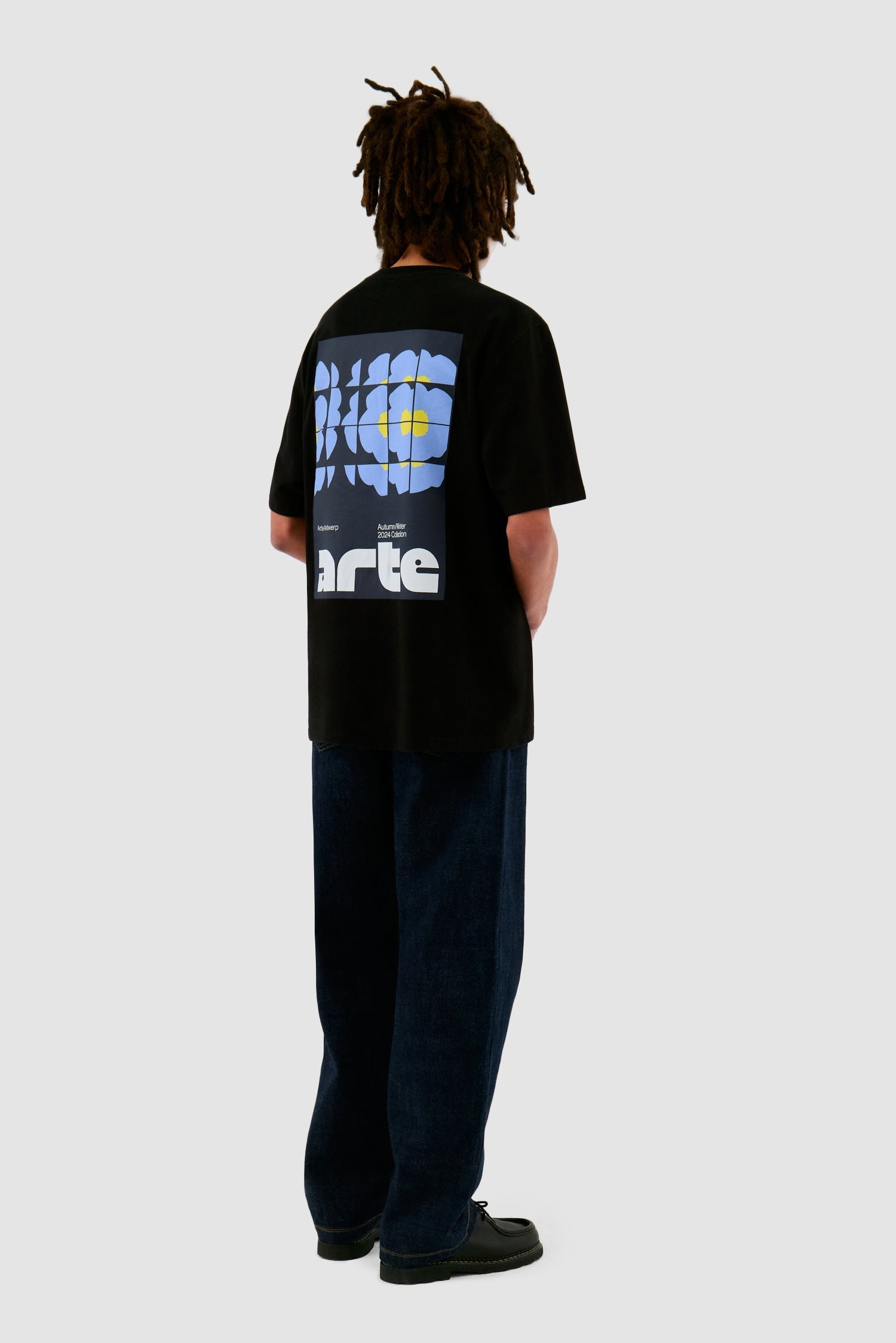 T-shirt Flower Poster - Noir