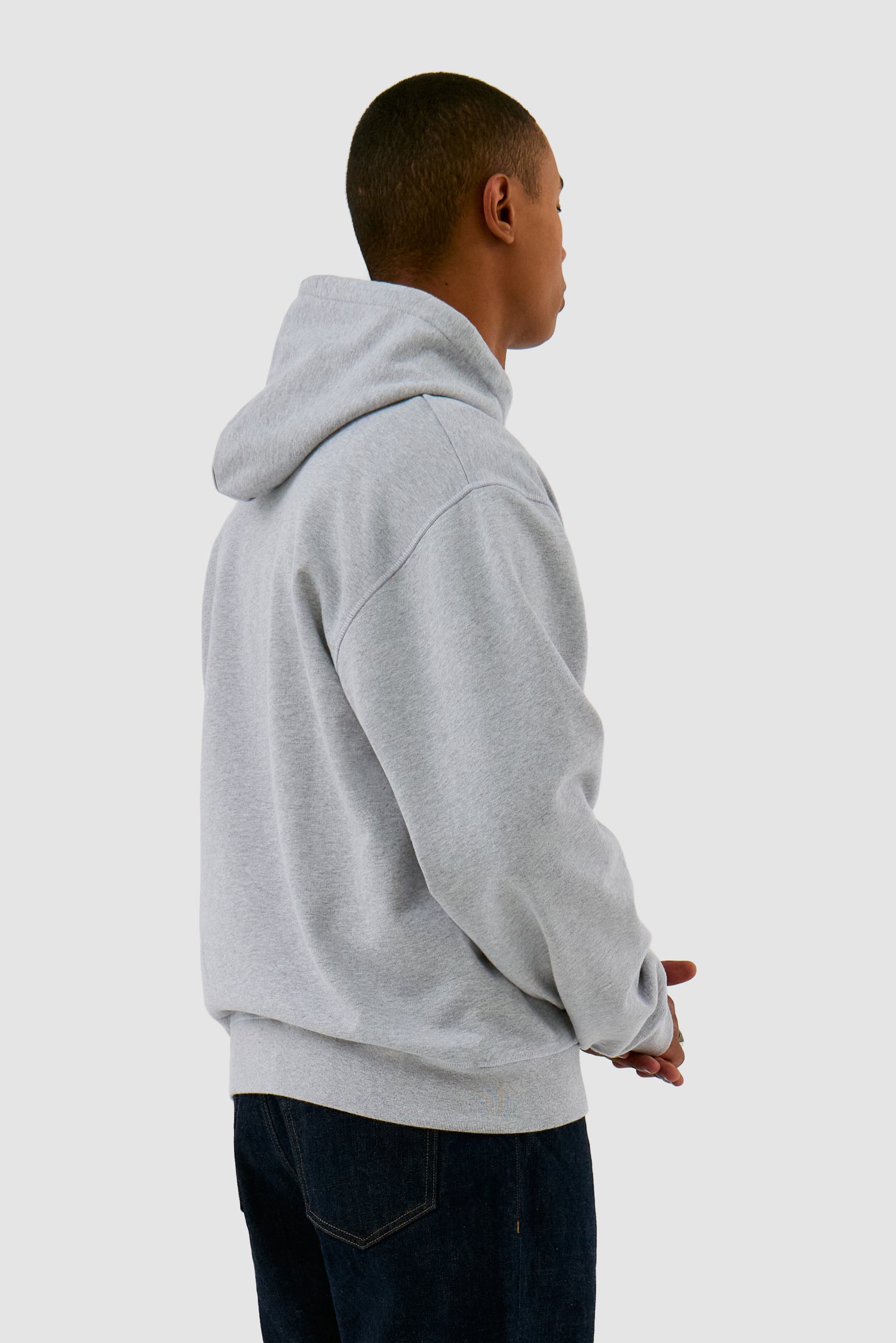 Sweat à capuche "Heart Flower" - Gris