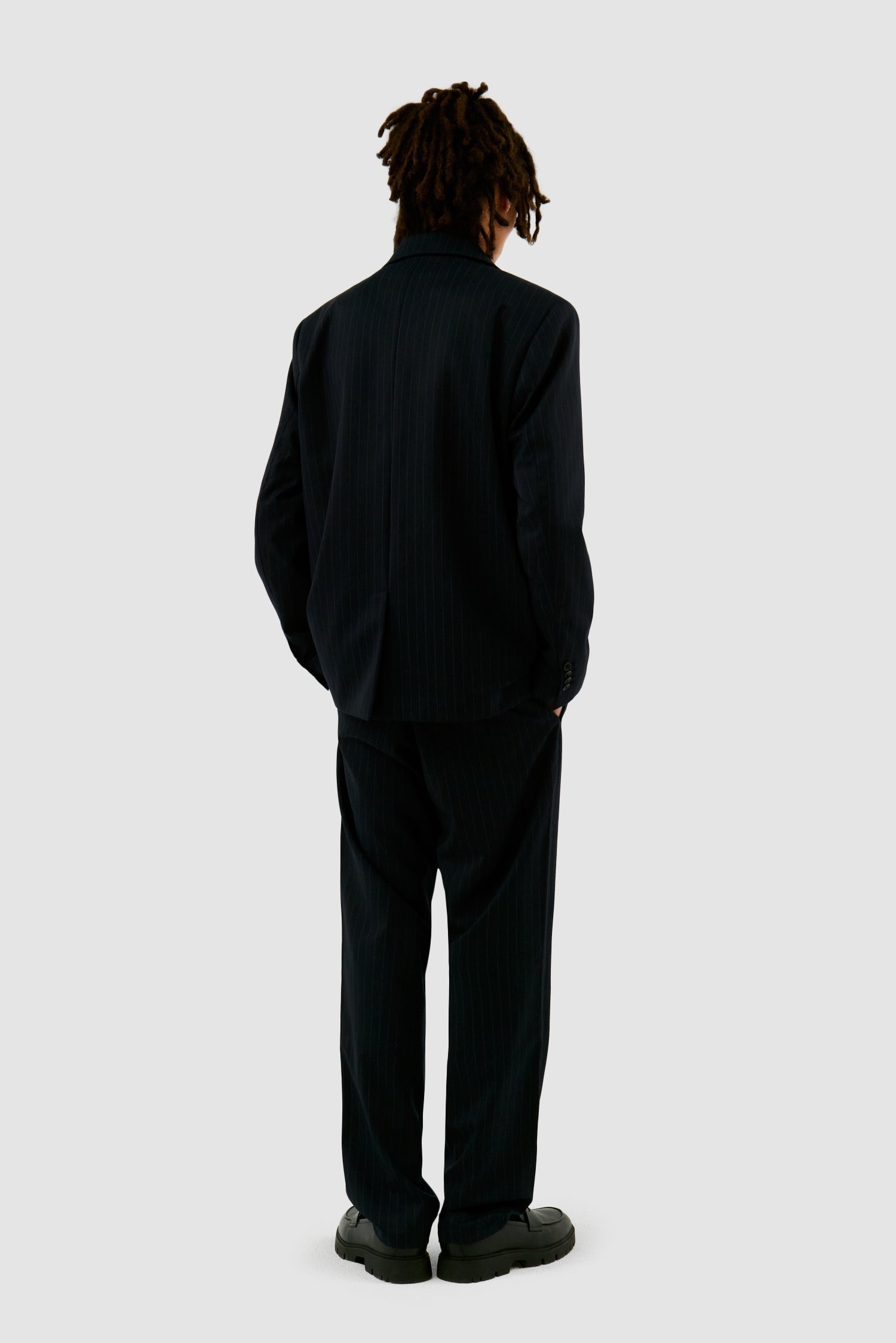 Pantalon à rayures - Marine