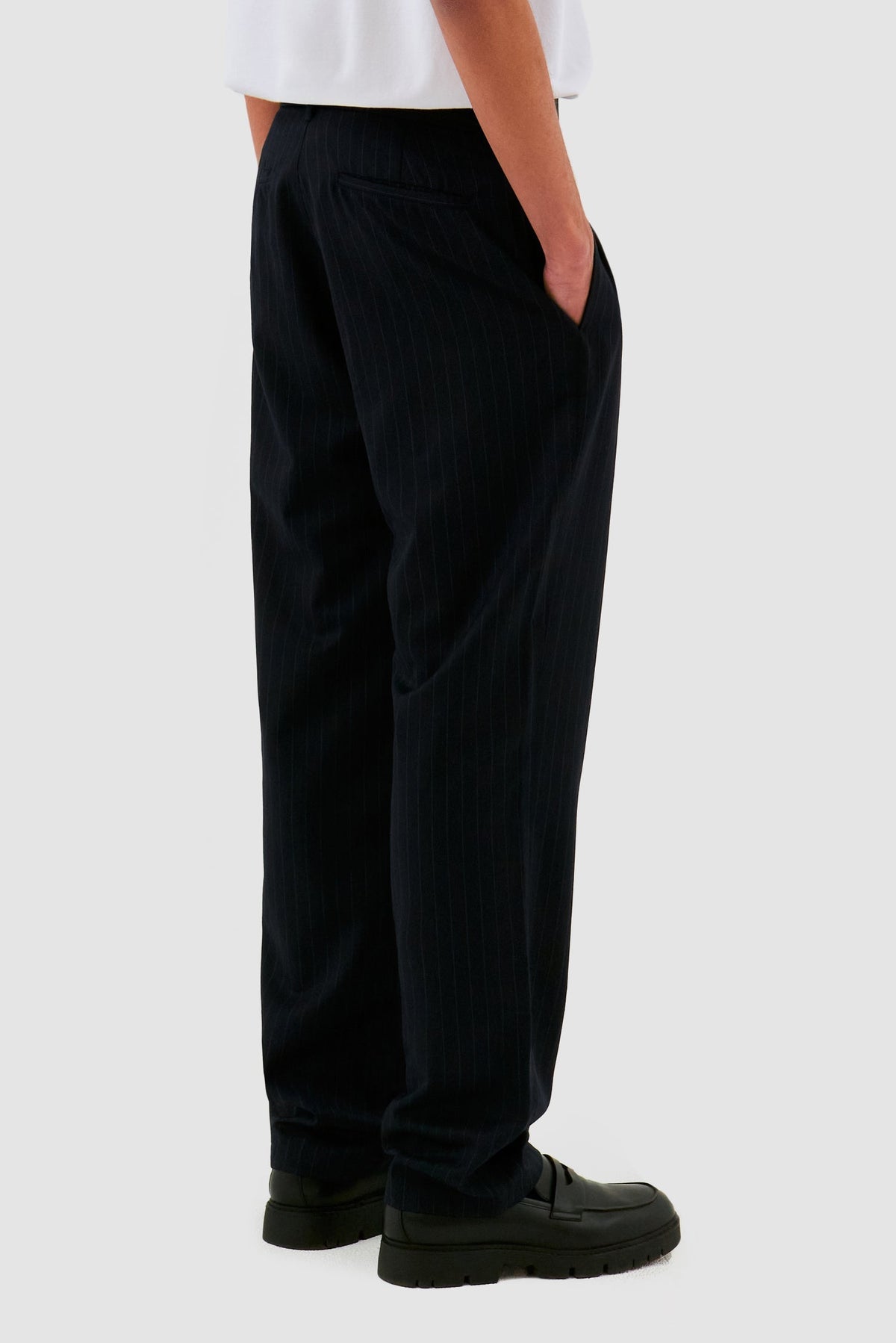 Pantalon à rayures - Marine