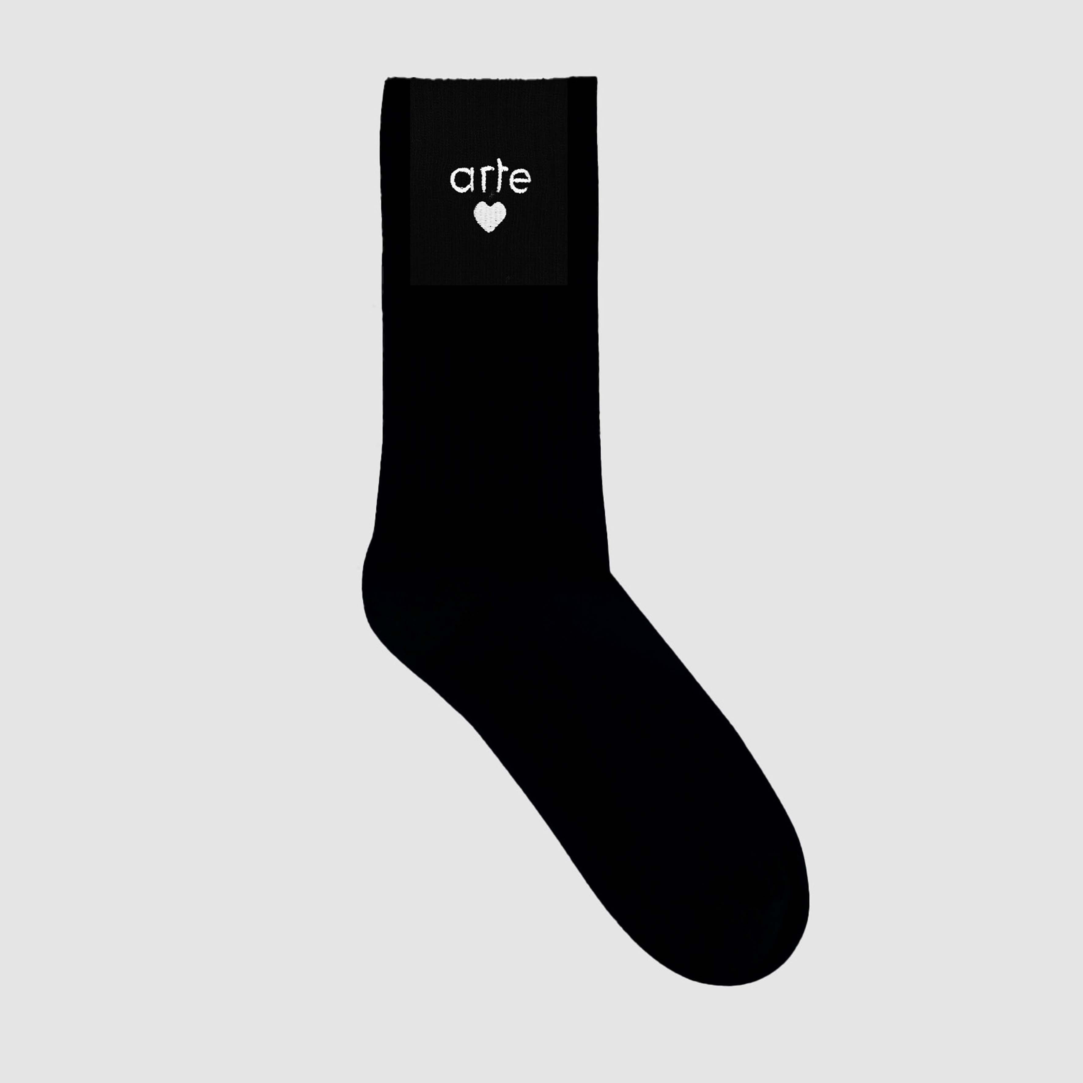 Chaussettes à cœur Basic Arte - Noir