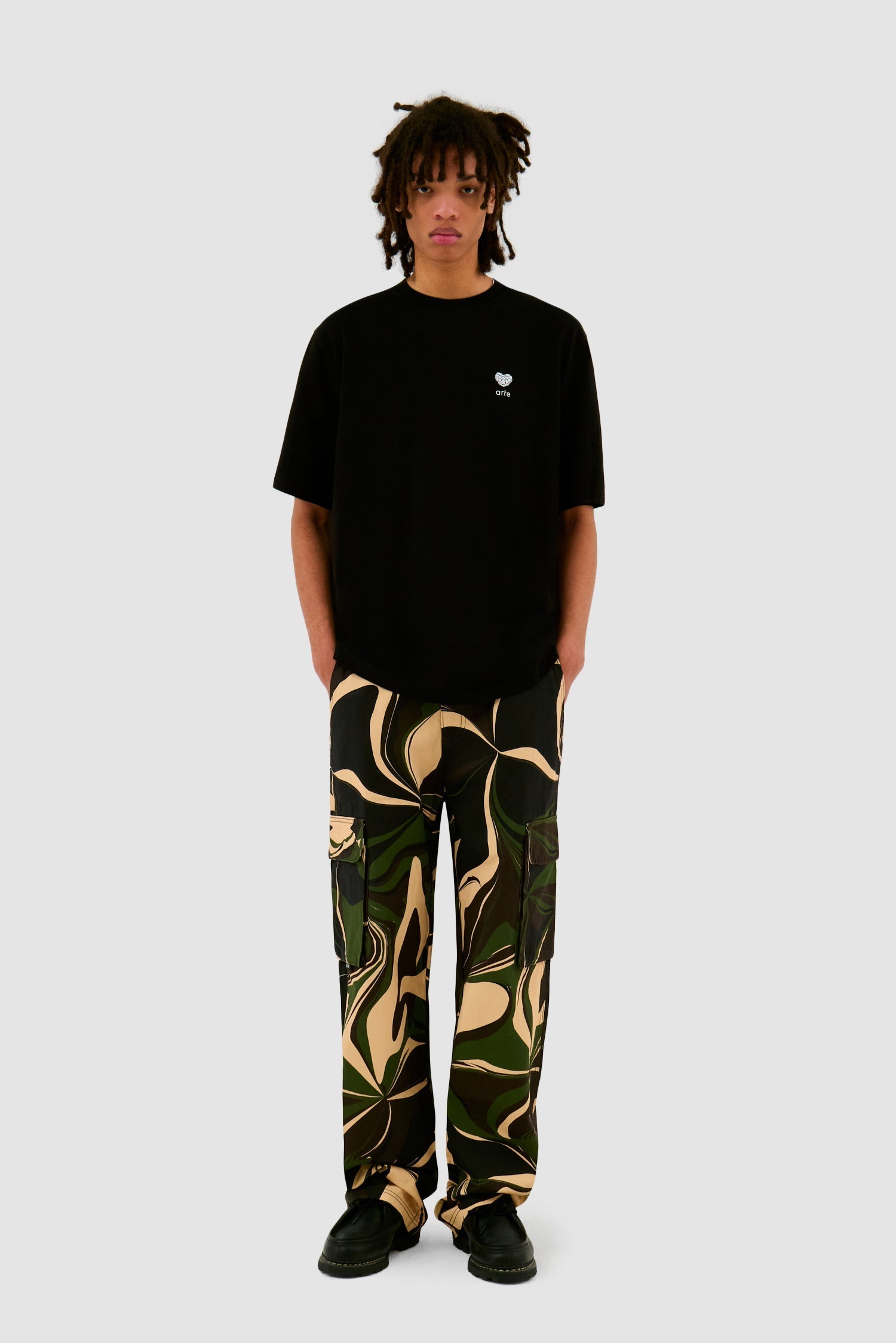 Pantalon cargo camouflage - Imprimé