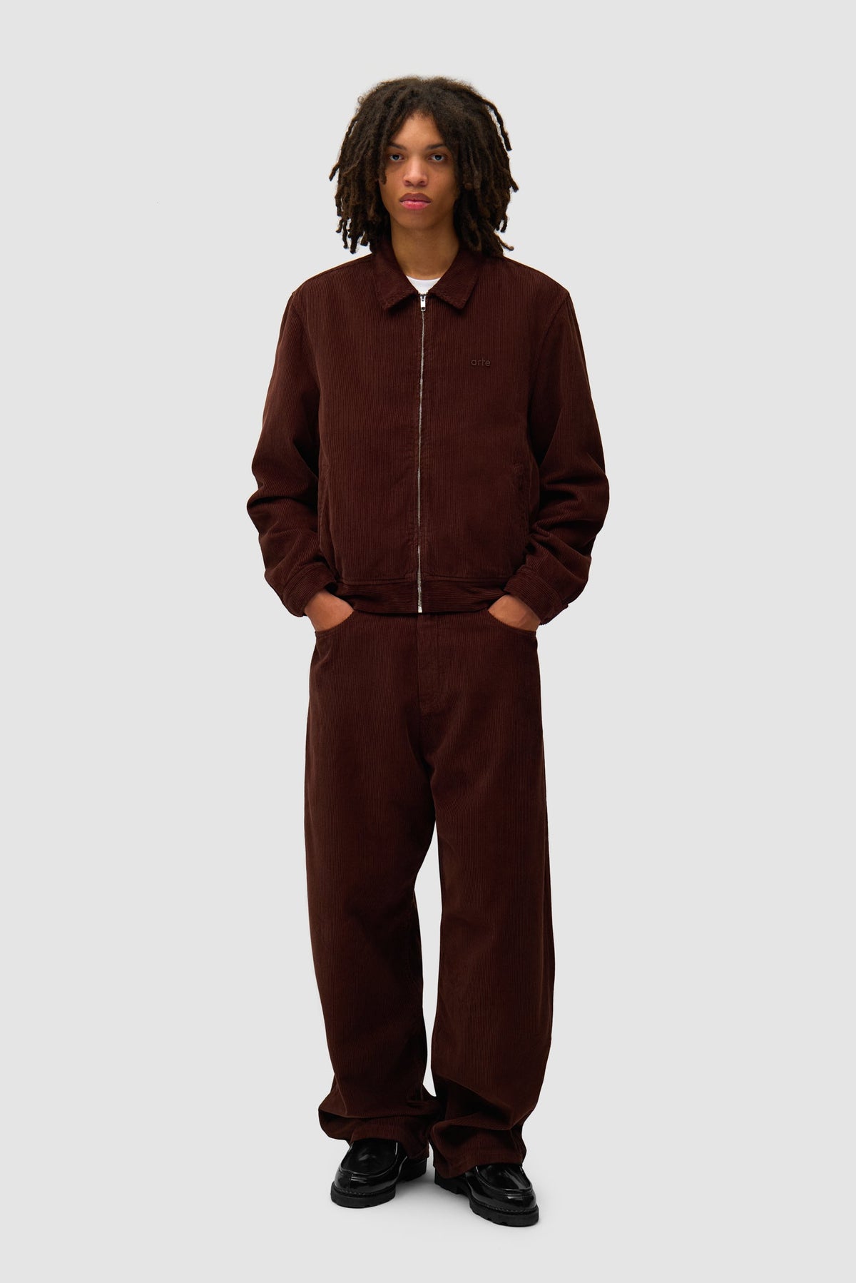 Veste en velours côtelé - Marron