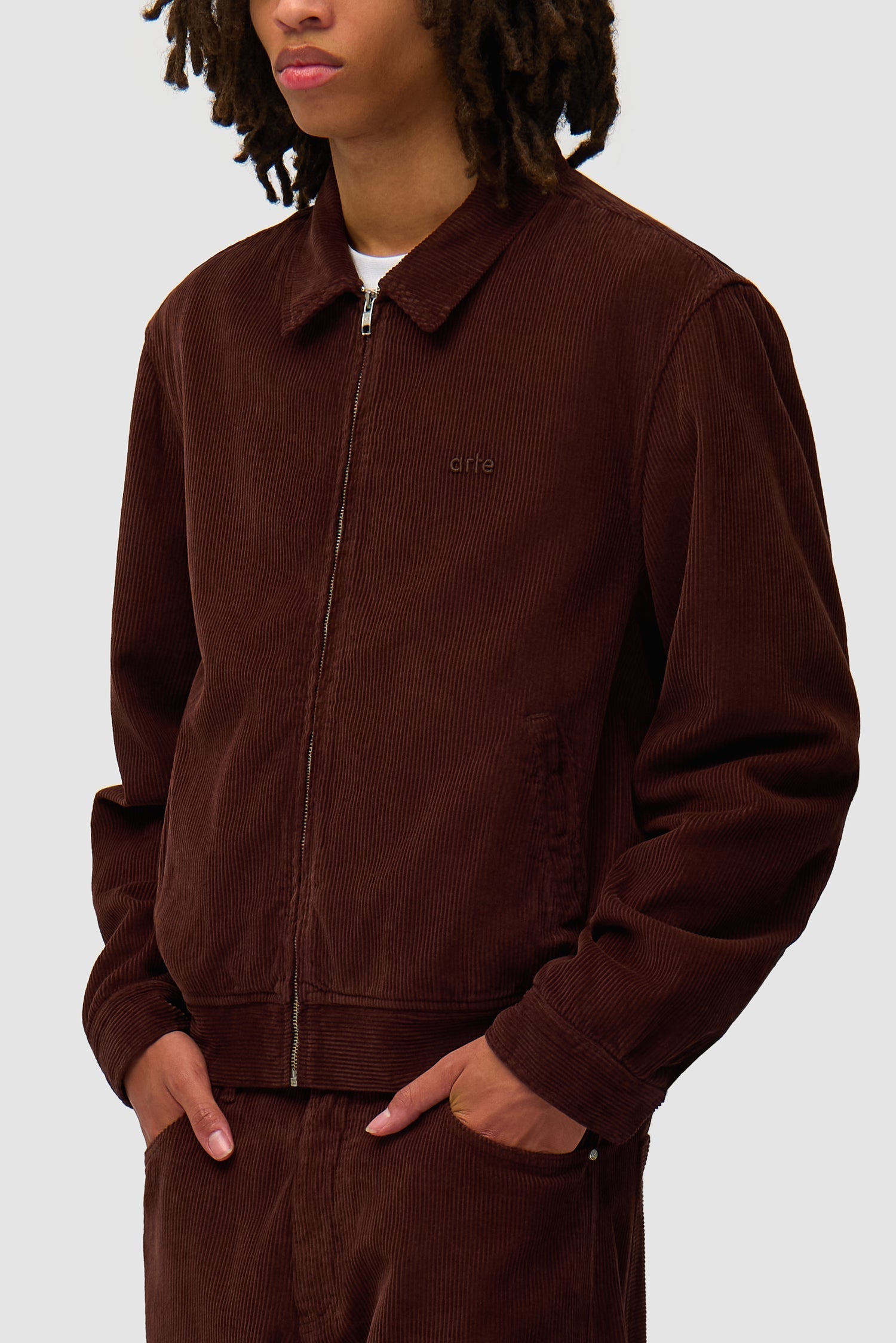 Veste en velours côtelé - Marron