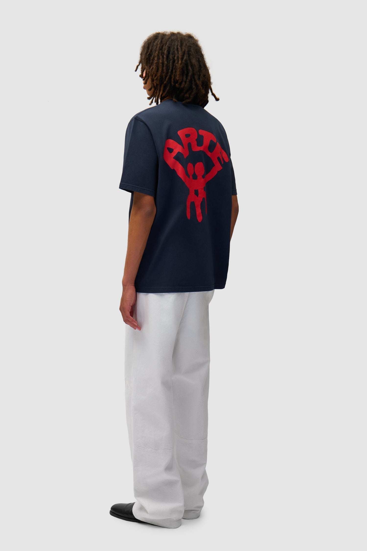 Pantalon à coupe ronde - Blanc
