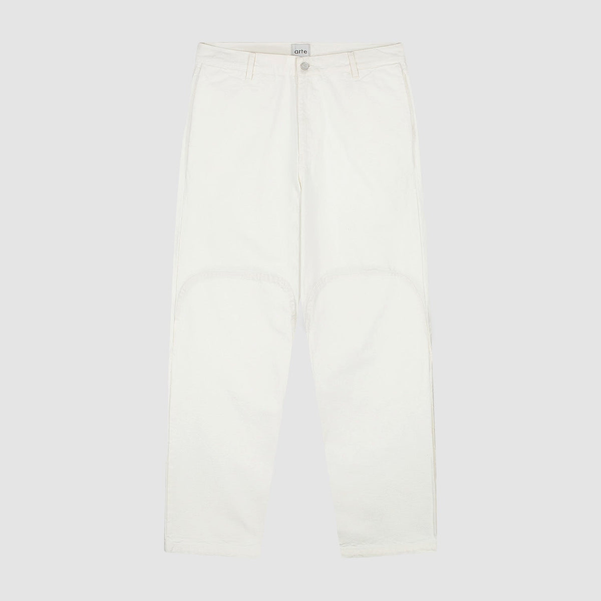 Pantalon à coupe ronde - Blanc