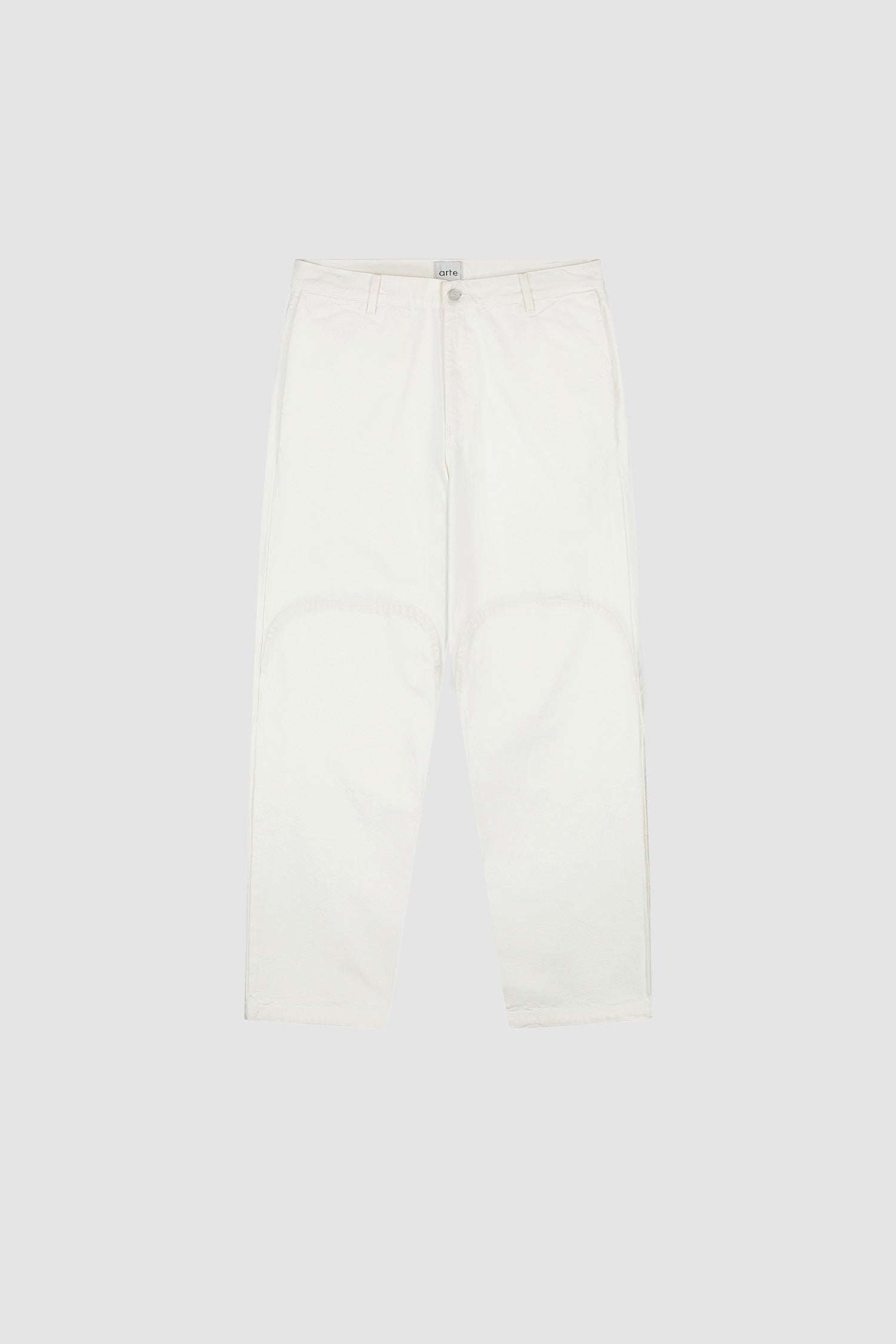 Pantalon à coupe ronde - Blanc