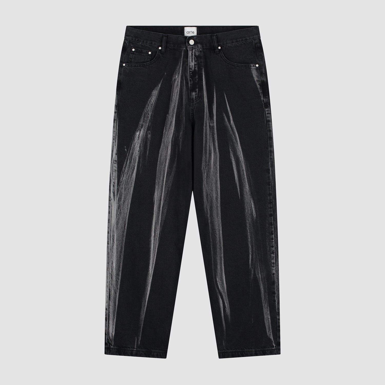 Pantalon en jean délavé - Denim noir