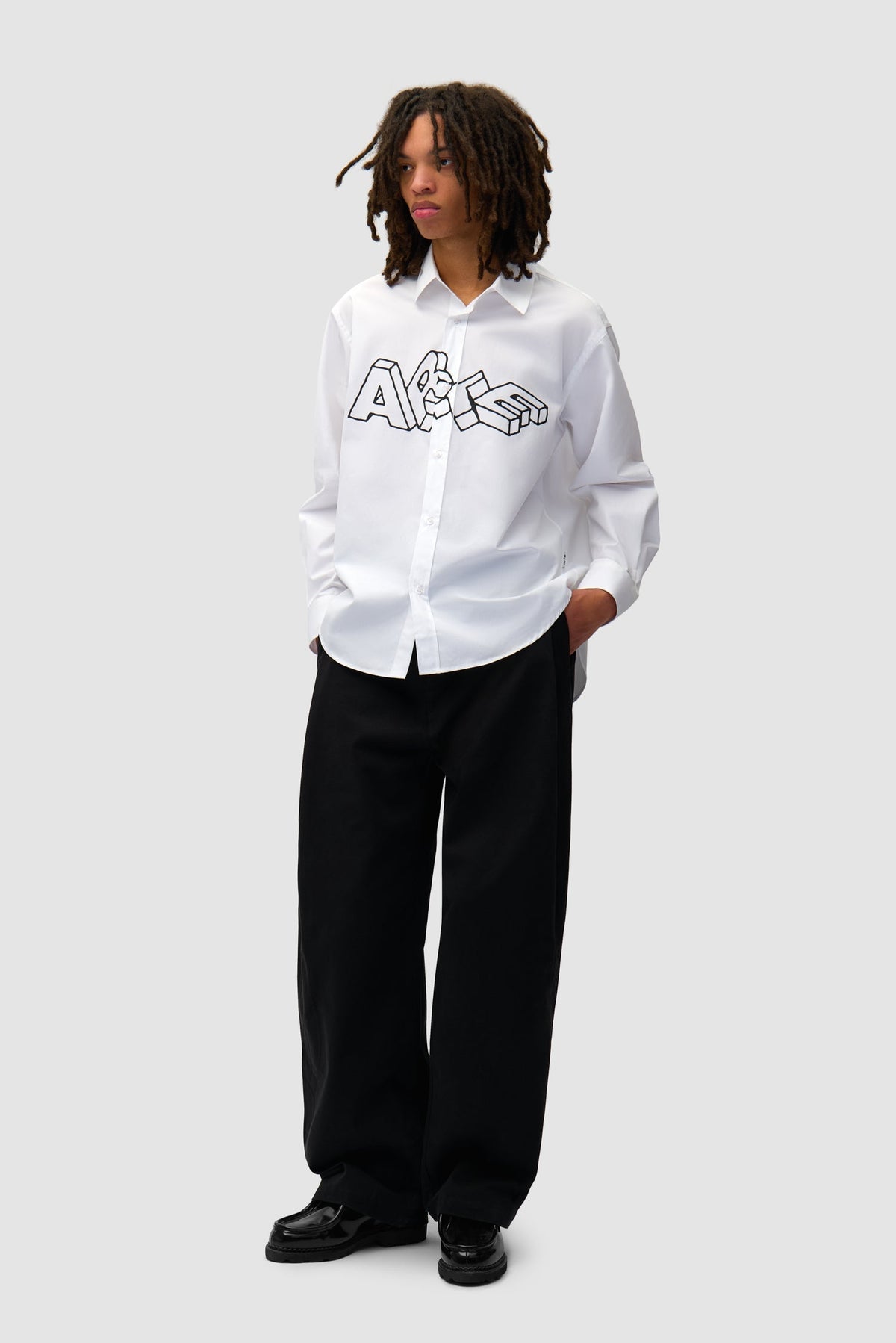Arte Blocks Shirt - Blanc