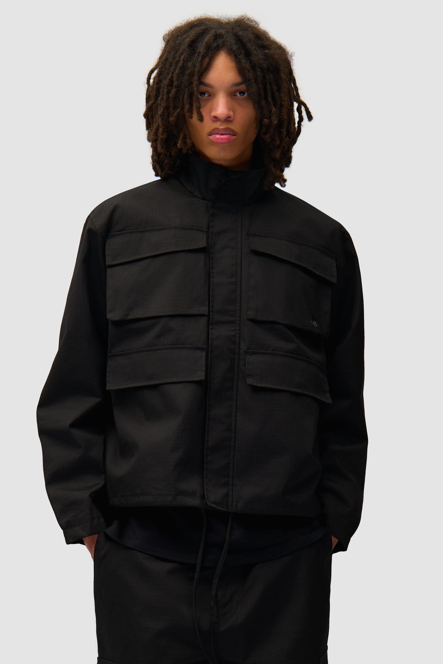 Veste Ripstop cirée - Noir