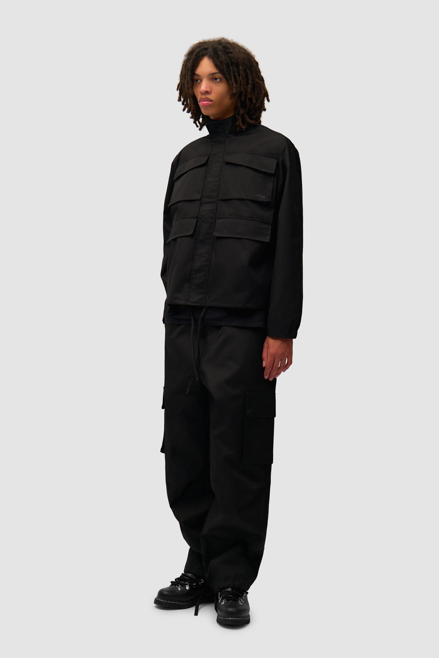 Veste Ripstop cirée - Noir