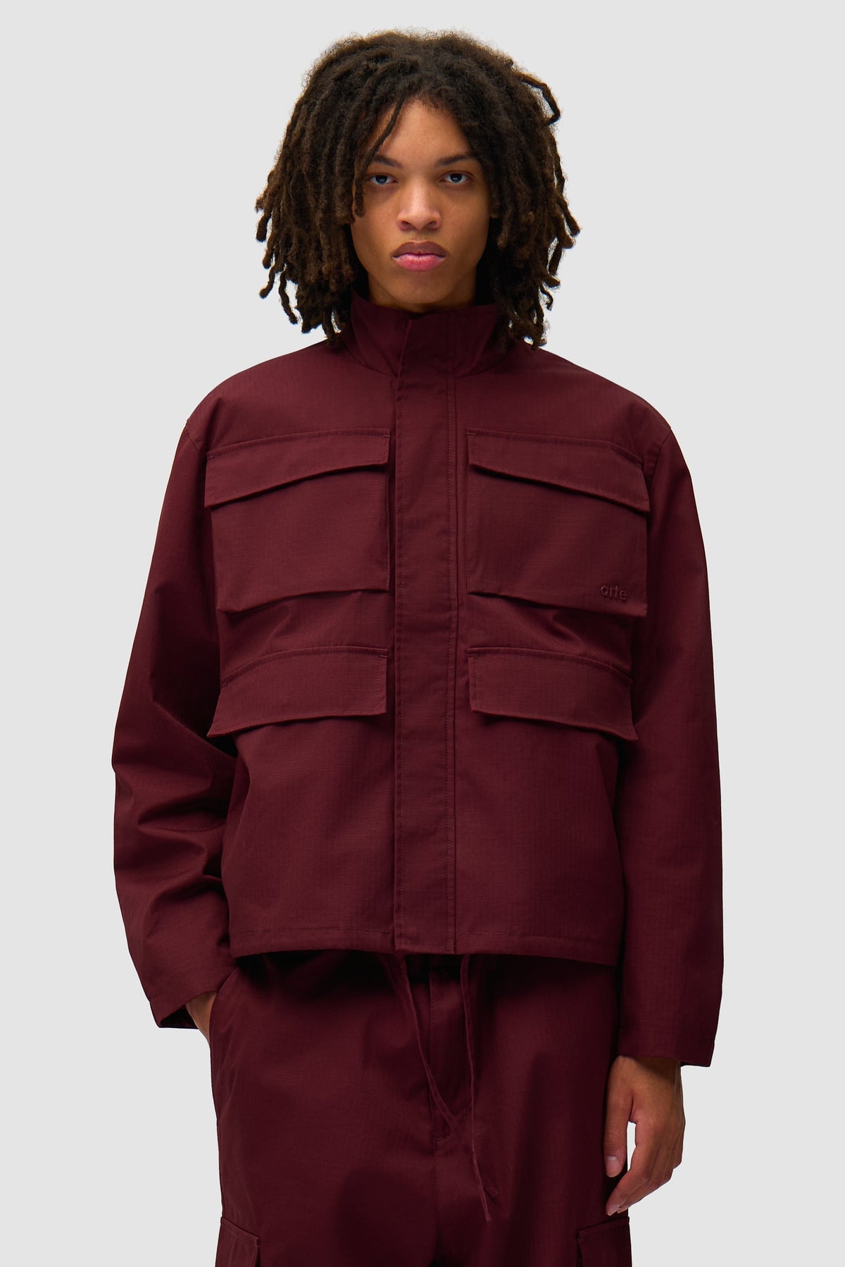 Veste Ripstop cirée - Bordeaux