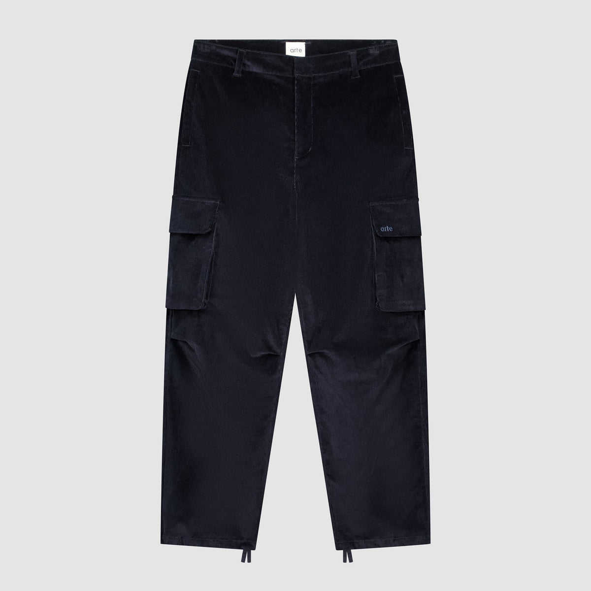 Pantalon cargo en velours côtelé - Marine