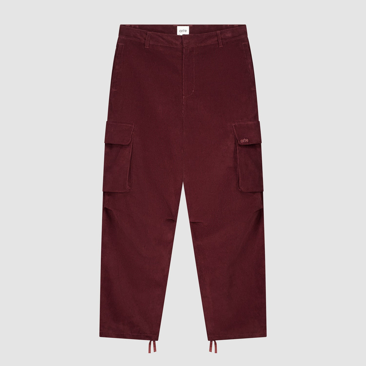 Pantalon cargo en velours côtelé - Bordeaux