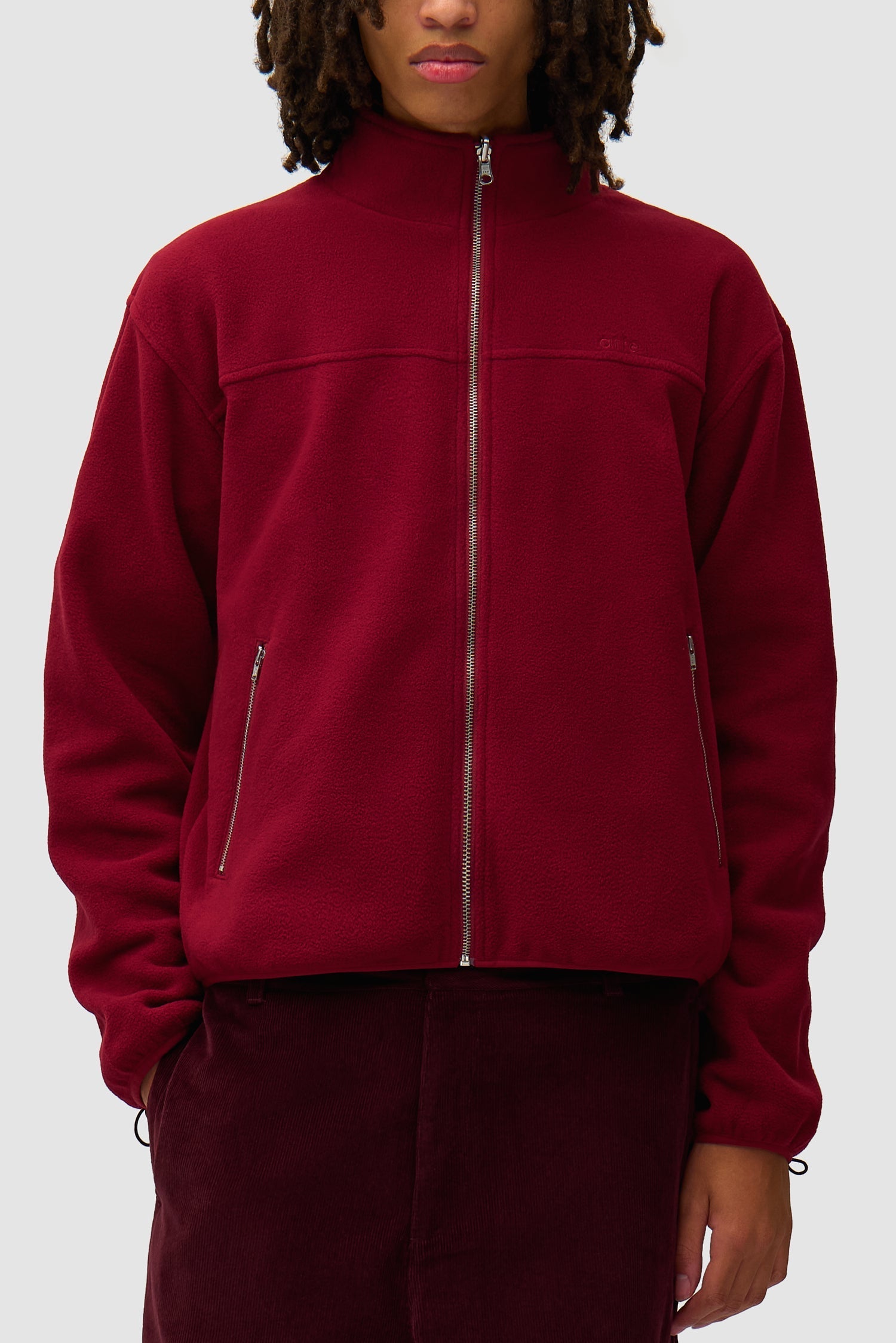 Veste technique en velours côtelé - Bordeaux