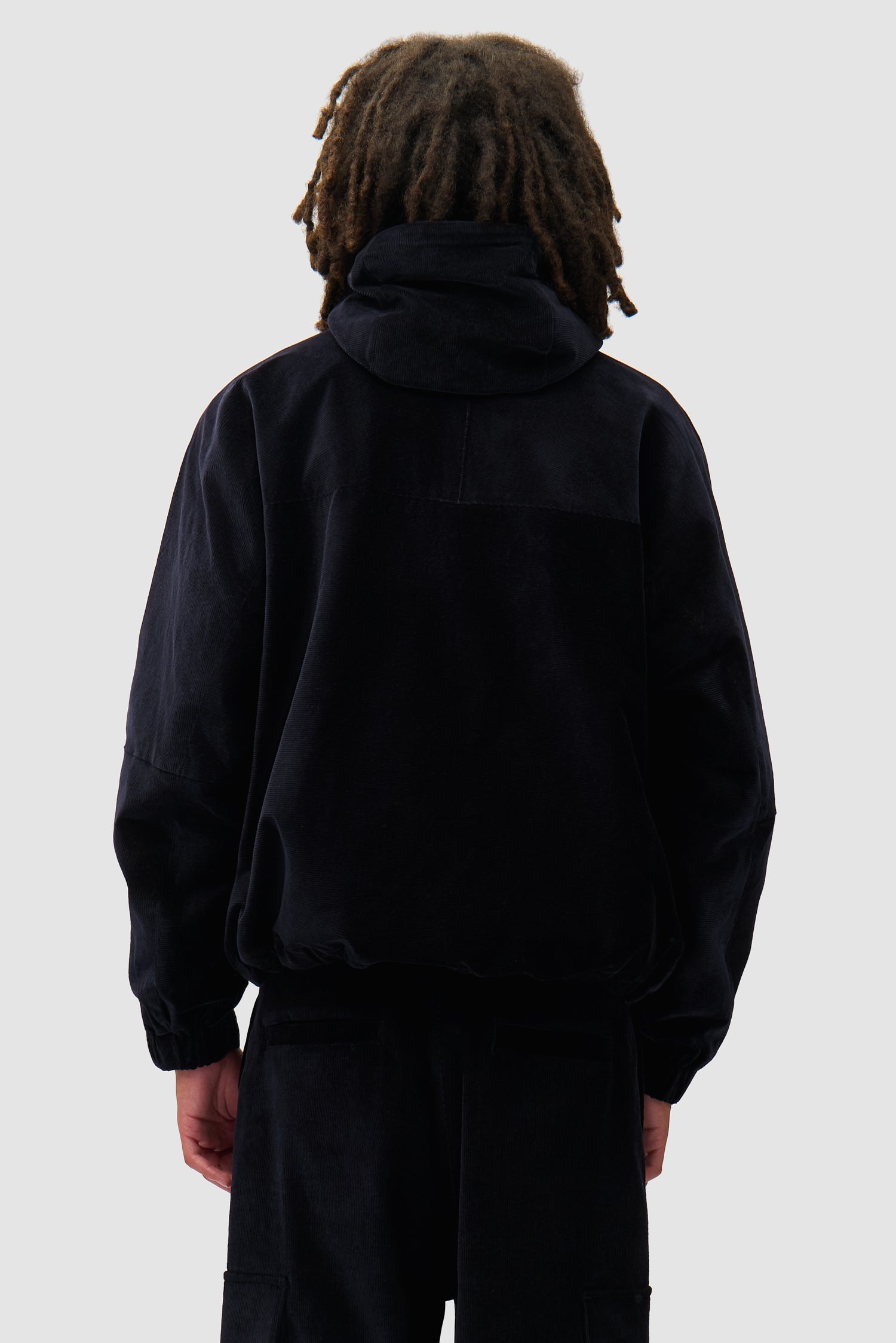 Veste technique en velours côtelé - Marine