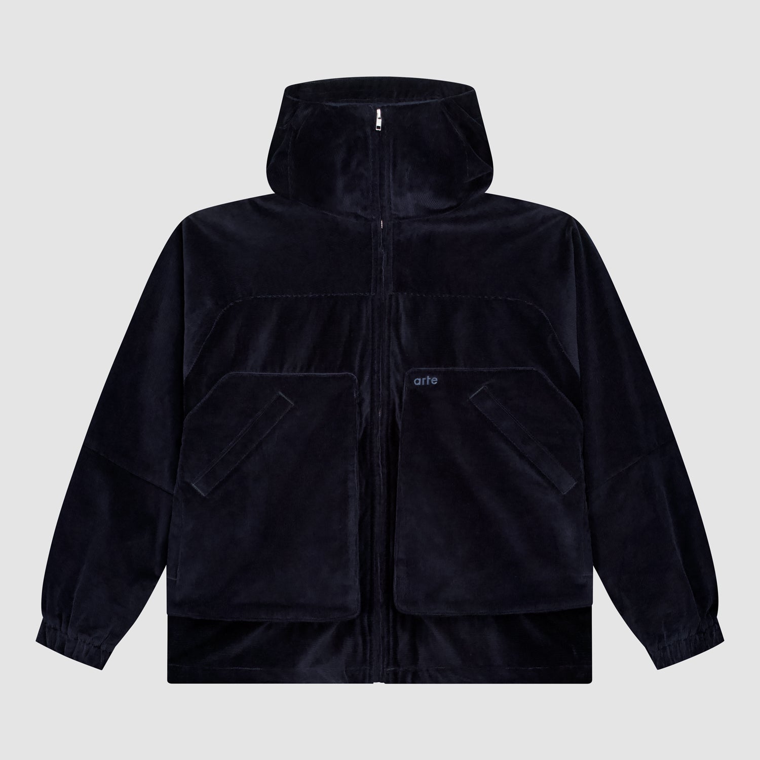 Veste technique en velours côtelé - Marine