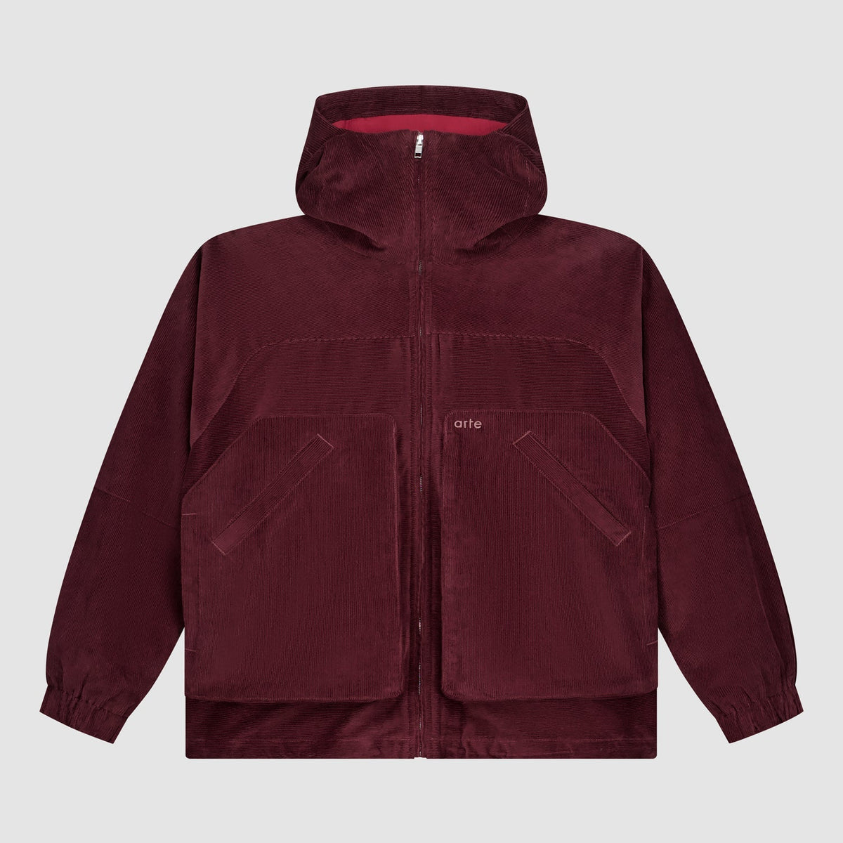 Veste technique en velours côtelé - Bordeaux