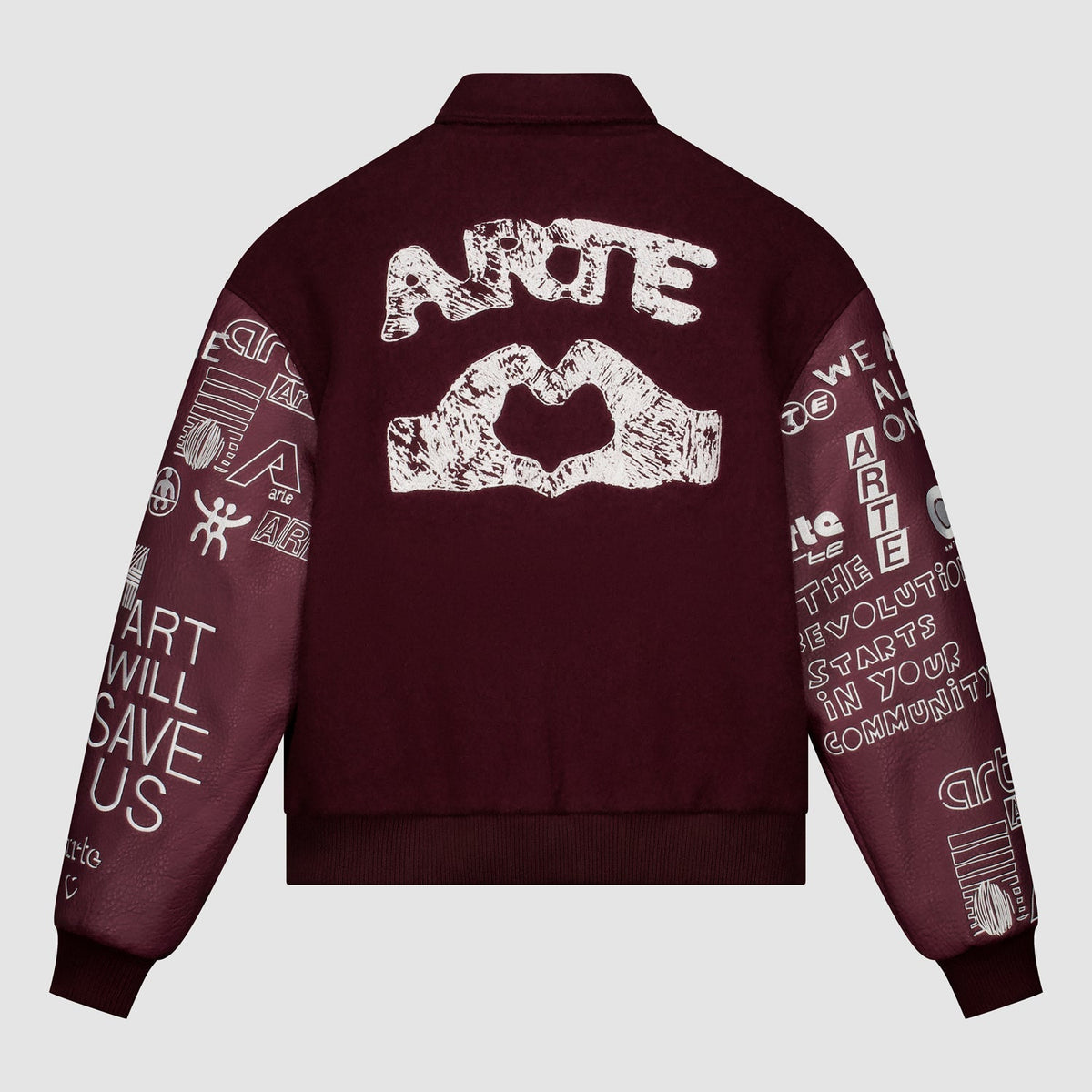 Veste de survêtement Graffiti - Bordeaux