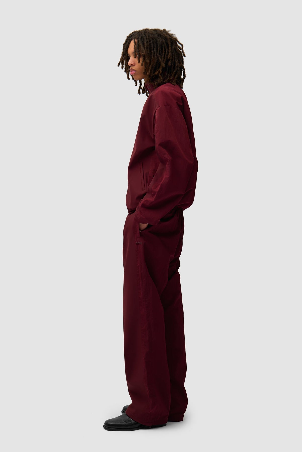 Pantalon de survêtement en nylon - Bordeaux