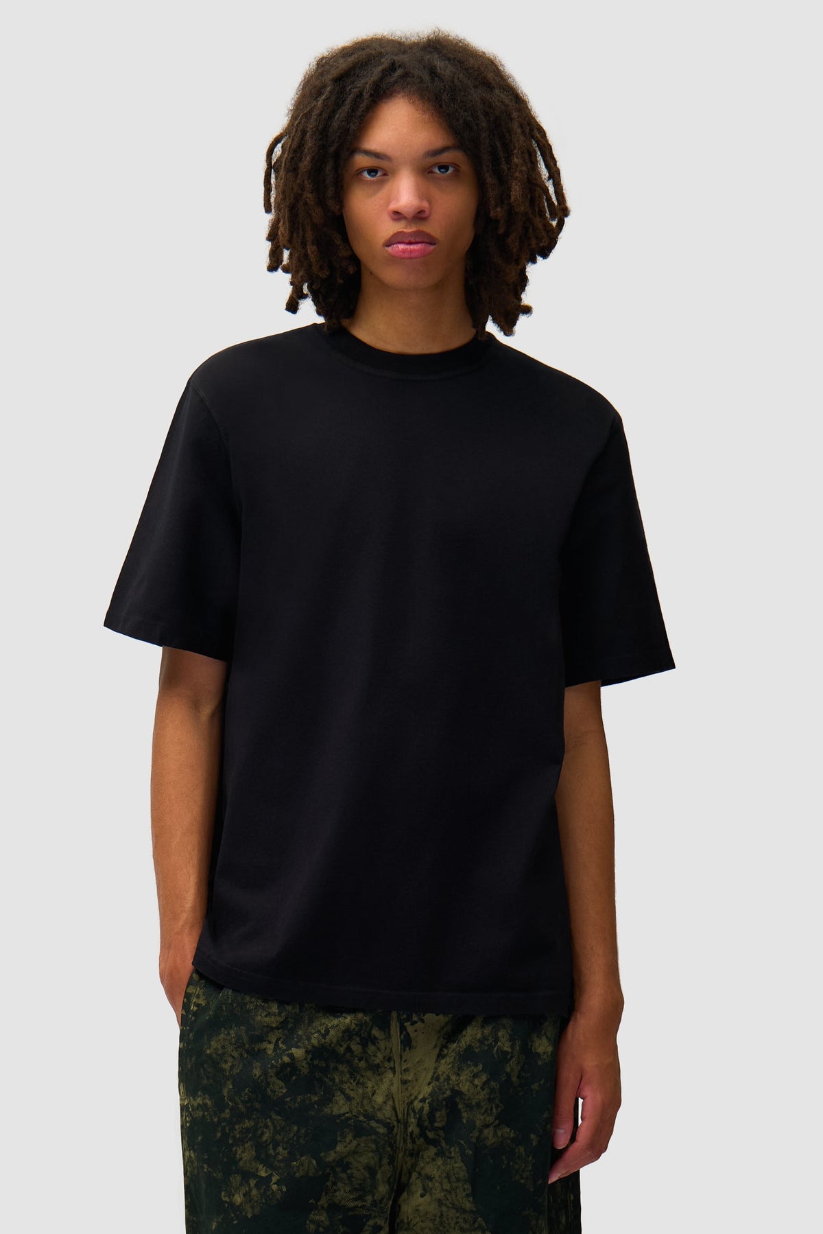 T-shirt imprimé Blocks - Noir