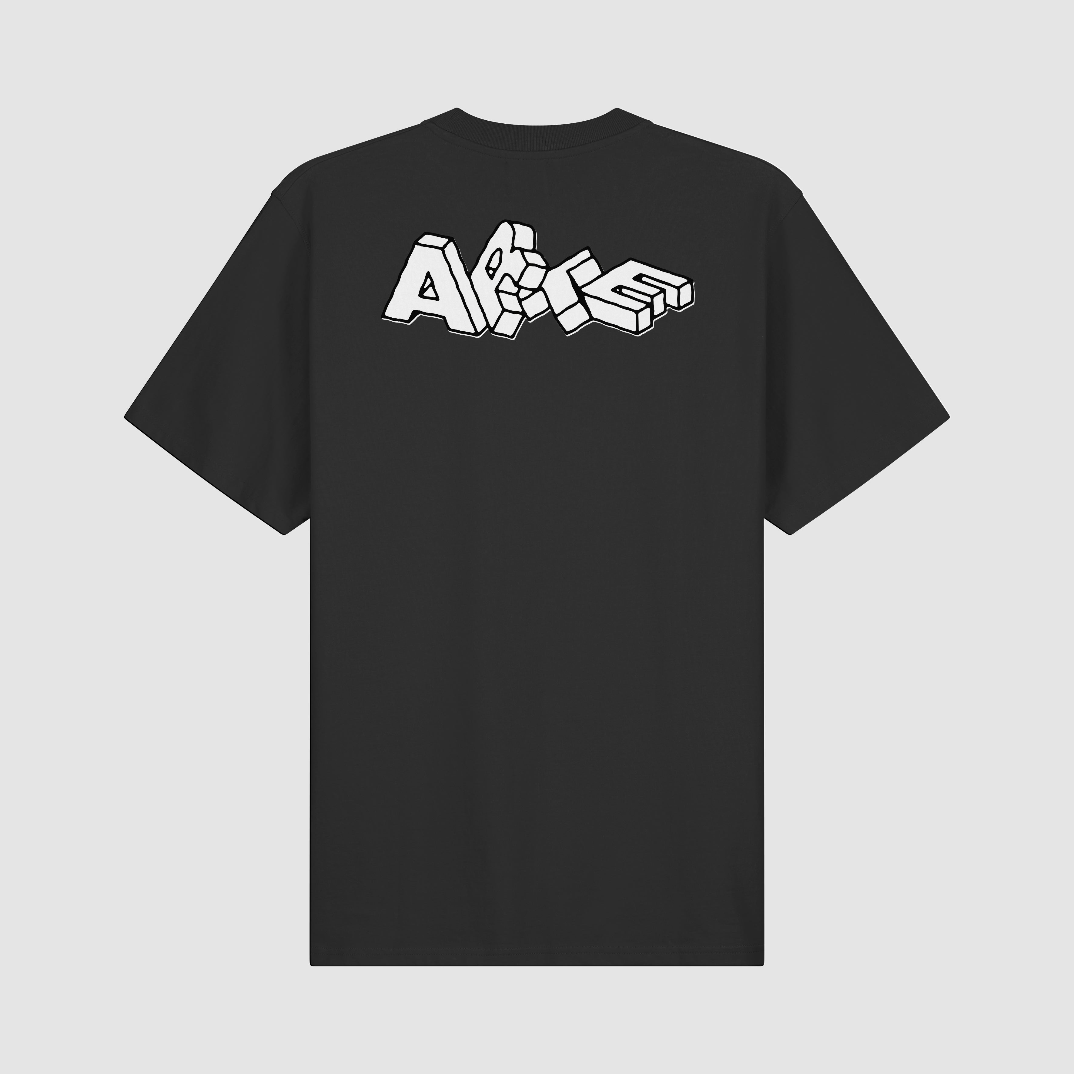 T-shirt imprimé Blocks - Noir