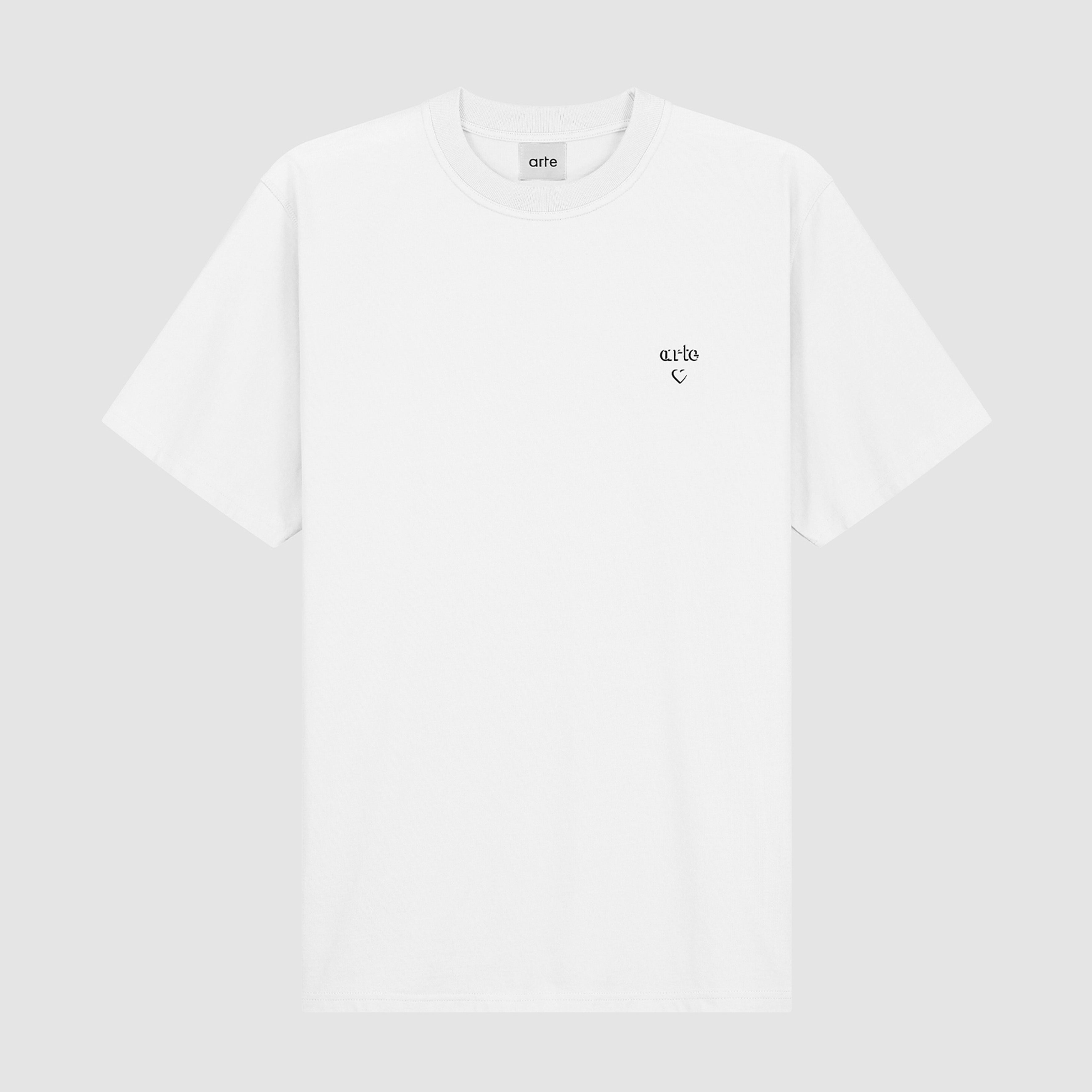 Arte - T-shirt cœur - blanc