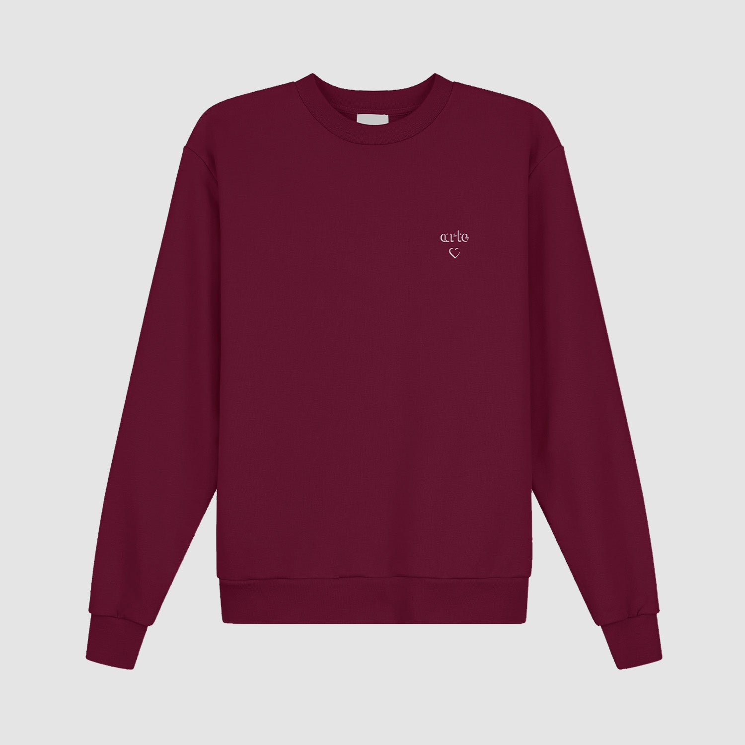 Arte Heart Crewneck - Bordeaux