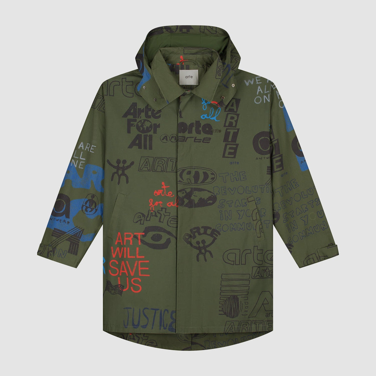 Art Saves Coat - Vert foncé