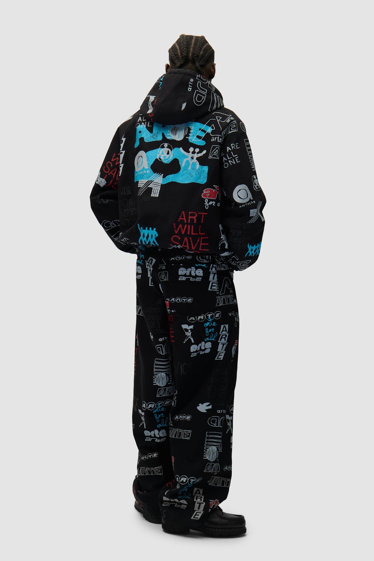 Pantalon Graffiti Allover - Noir