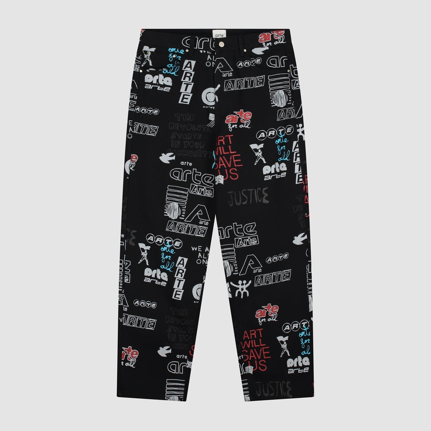 Pantalon Graffiti Allover - Noir