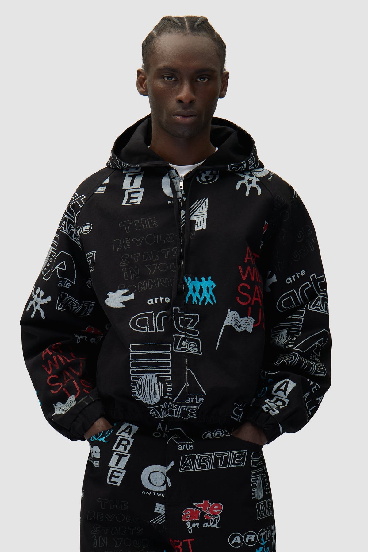 Veste Graffiti Allover - Noir