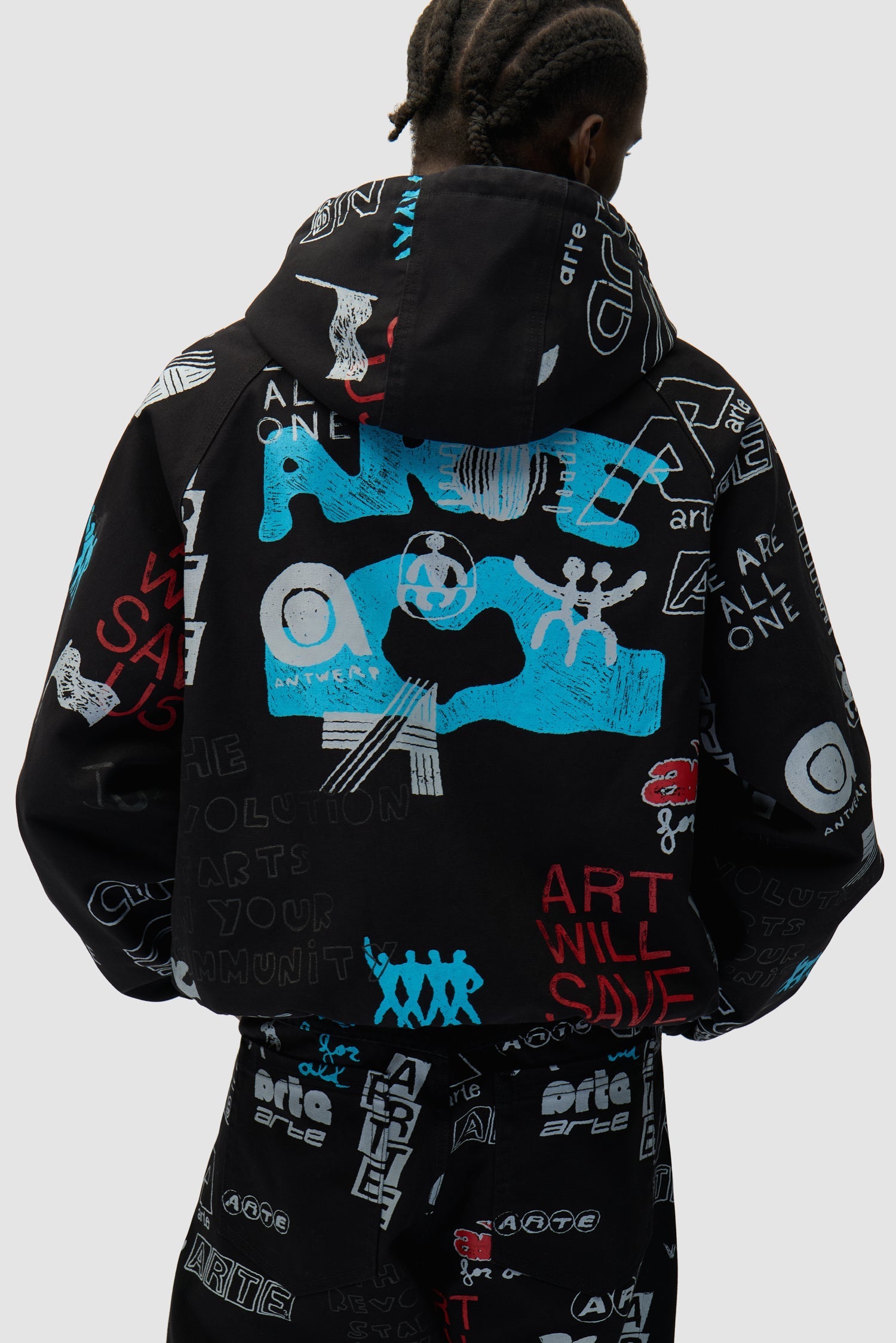 Veste Graffiti Allover - Noir