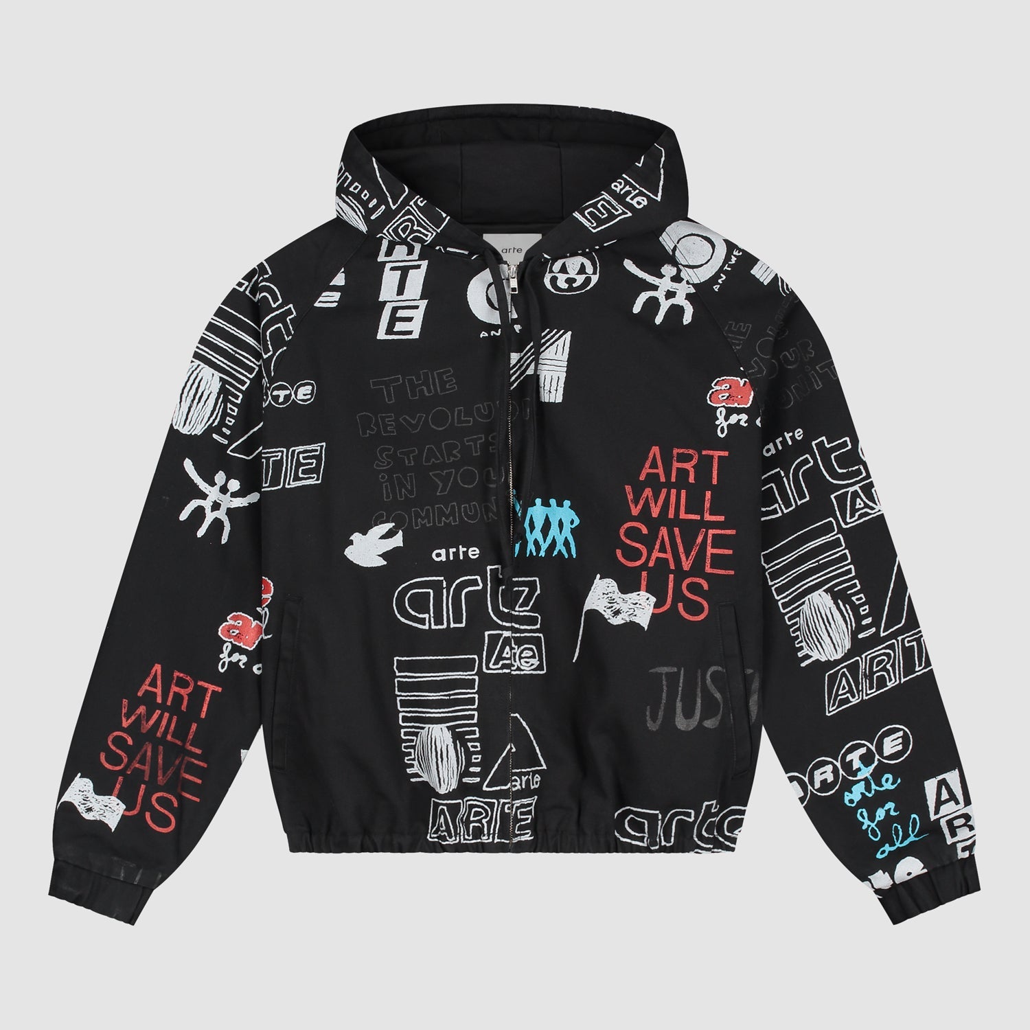 Veste Graffiti Allover - Noir