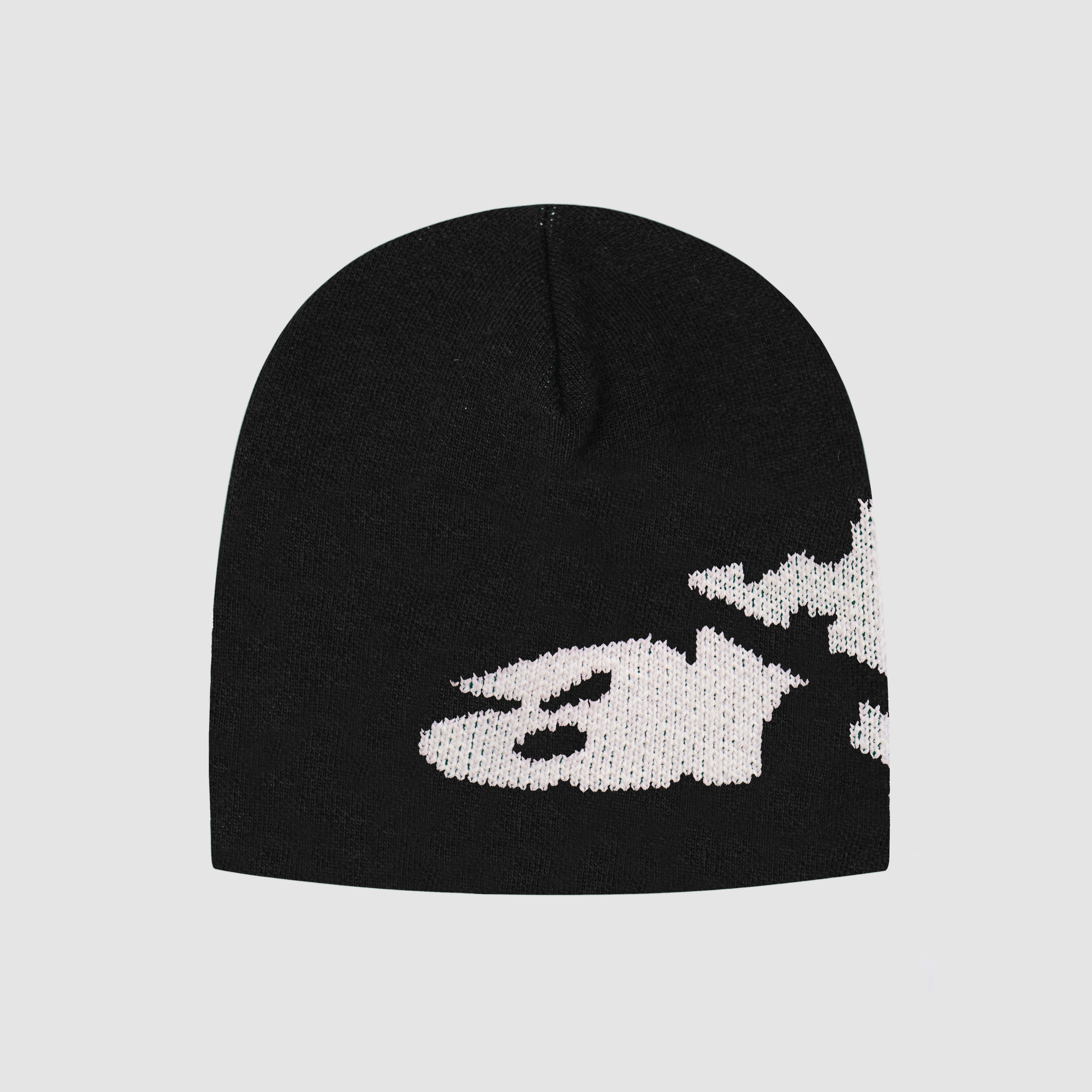 Bonnet déchiré Arte Side Beanie - Noir