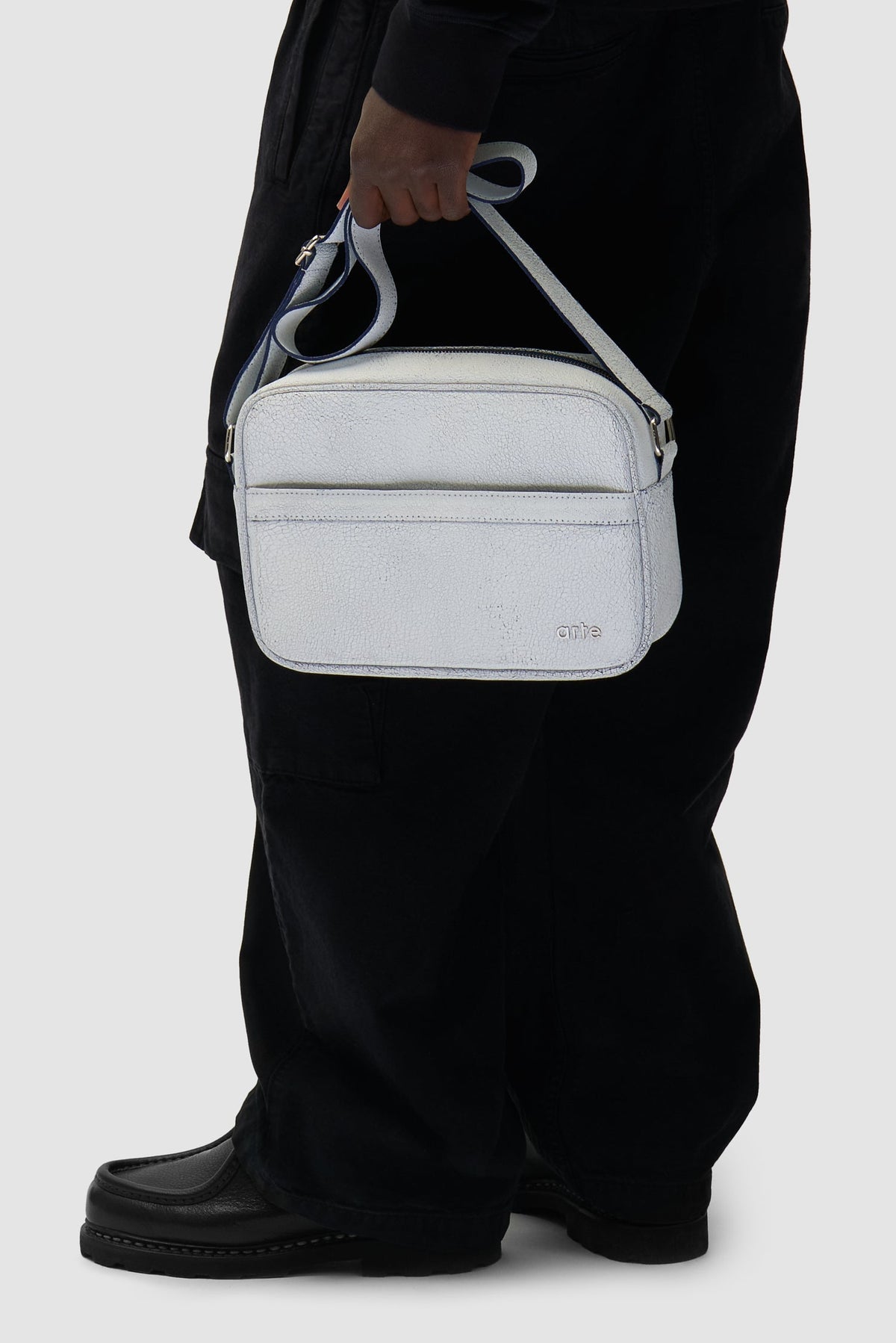 Sac en cuir craquelé - Blanc