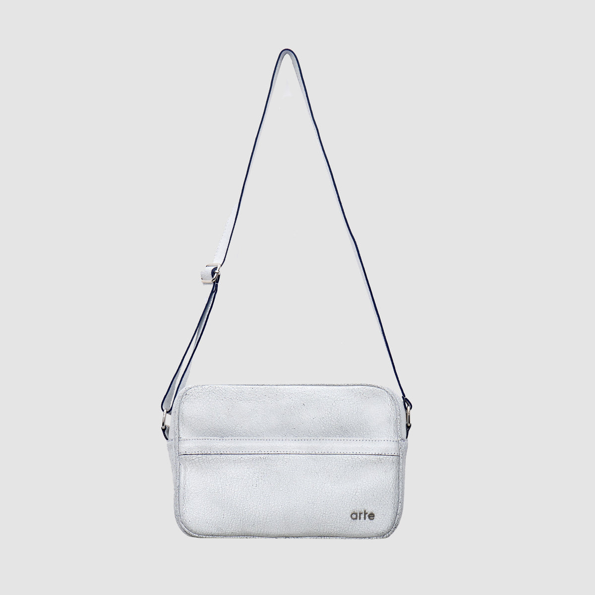 Sac en cuir craquelé - Blanc