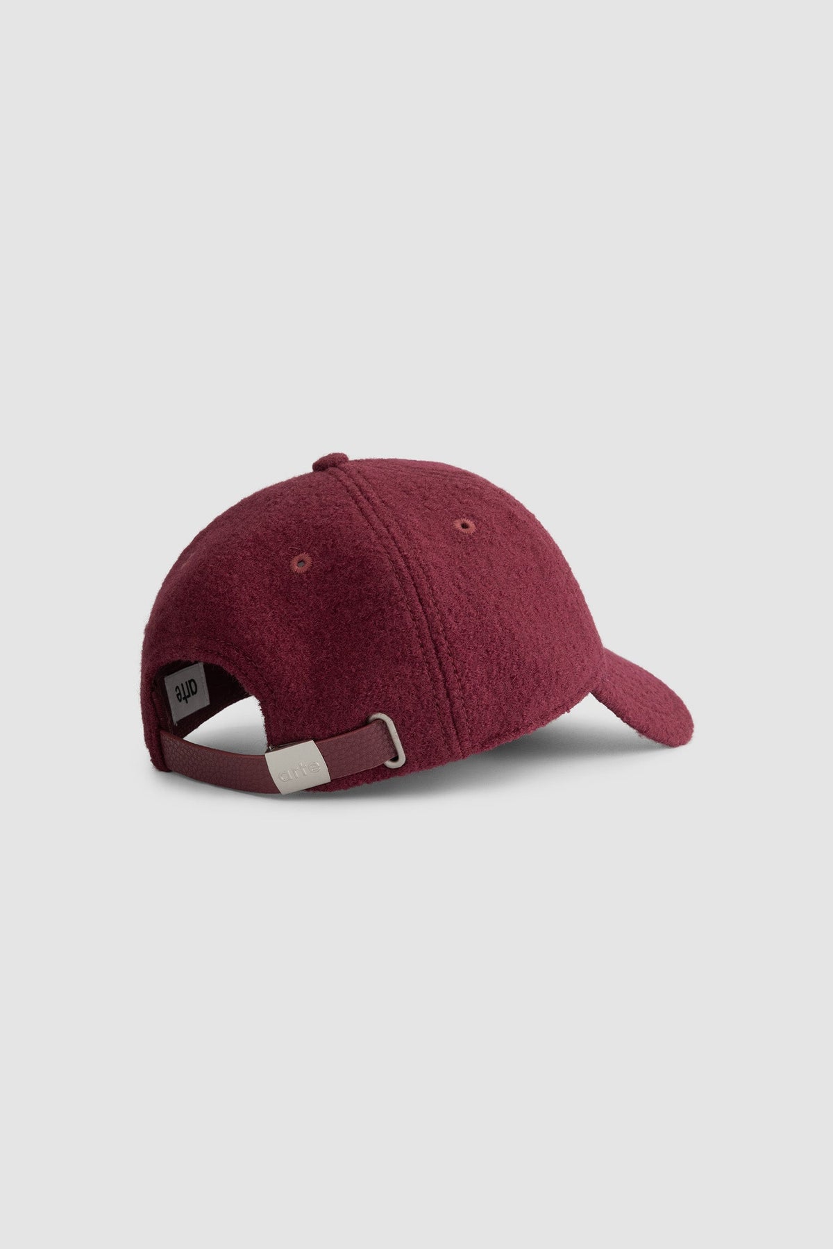 Casquette en laine bouillie - Bordeaux