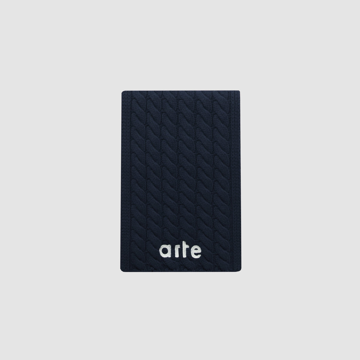 Écharpe texturée avec logo - Bleu