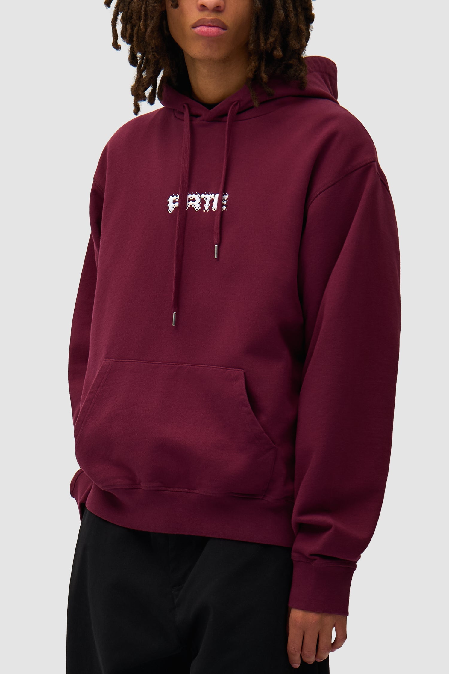 Arte Pixel Hoodie - Bordeaux