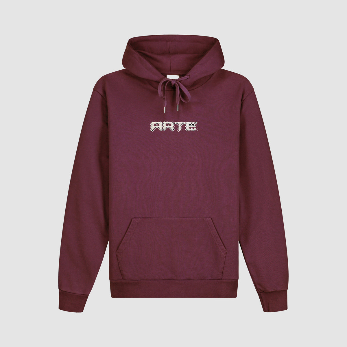 Arte Pixel Hoodie - Bordeaux
