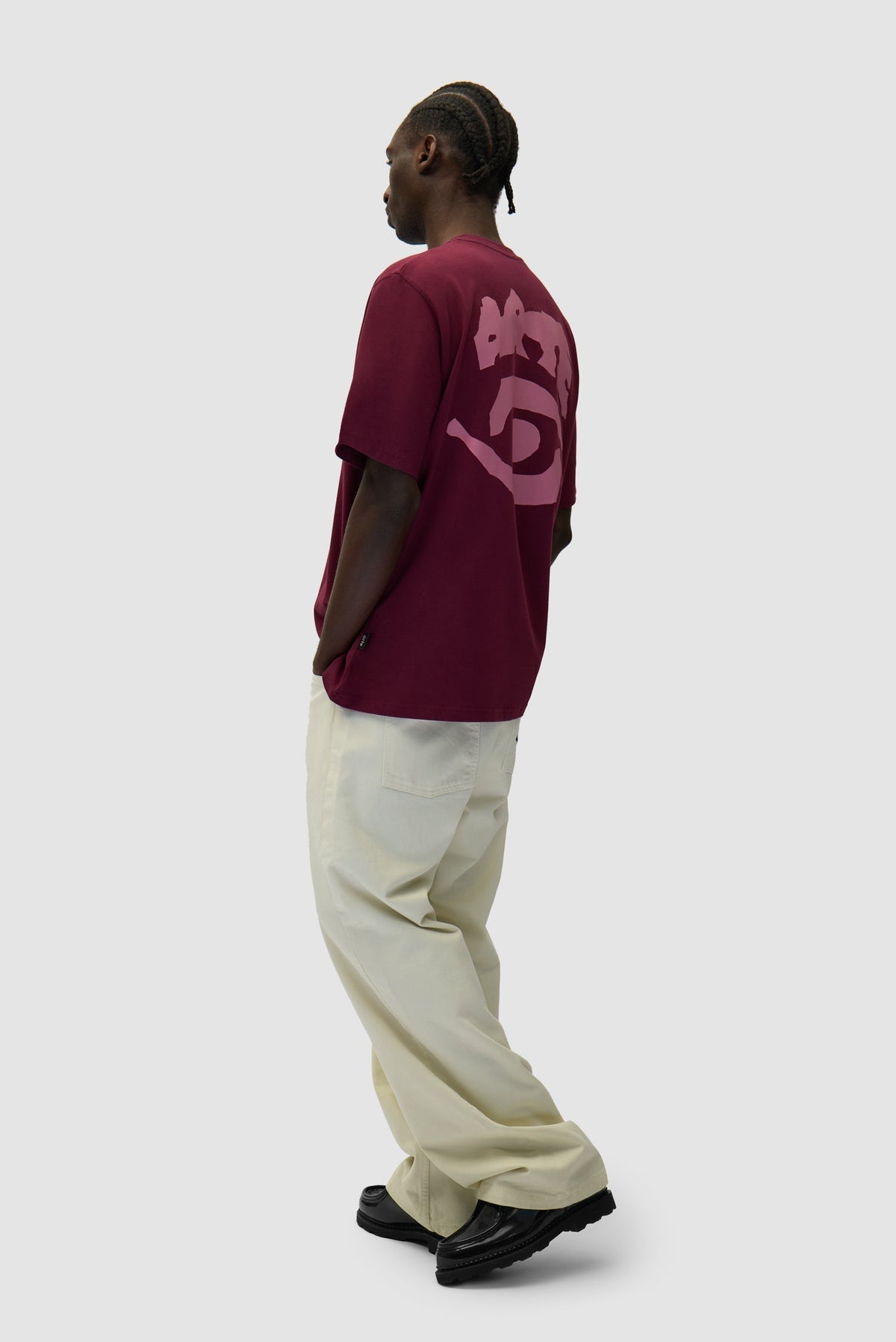 T-shirt à imprimé œil - Bordeaux