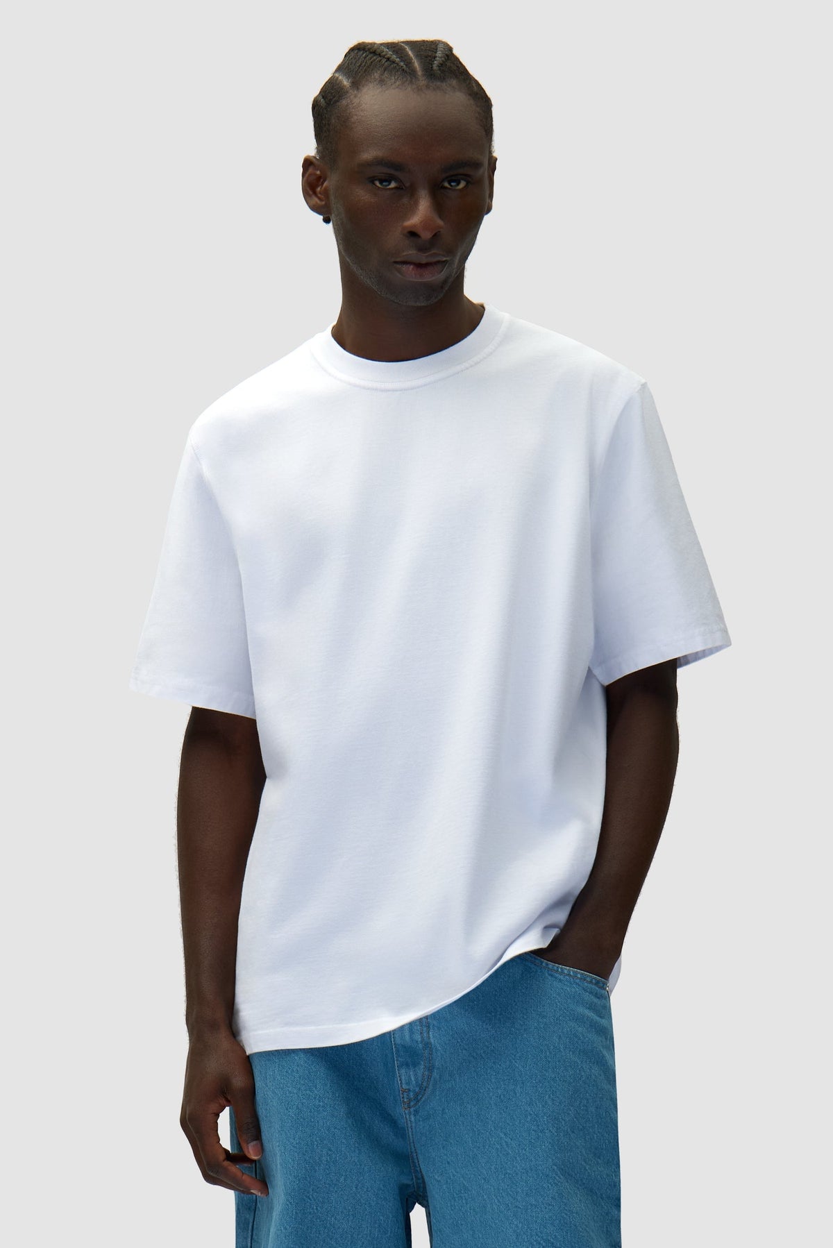 T-shirt imprimé œil - blanc