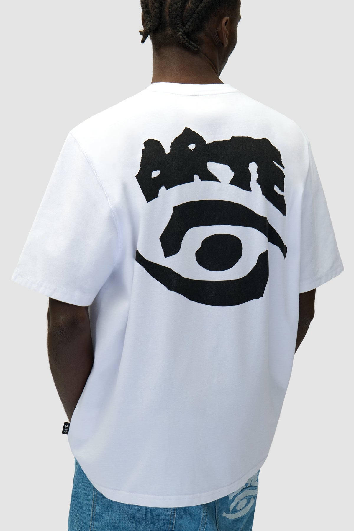 T-shirt imprimé œil - blanc
