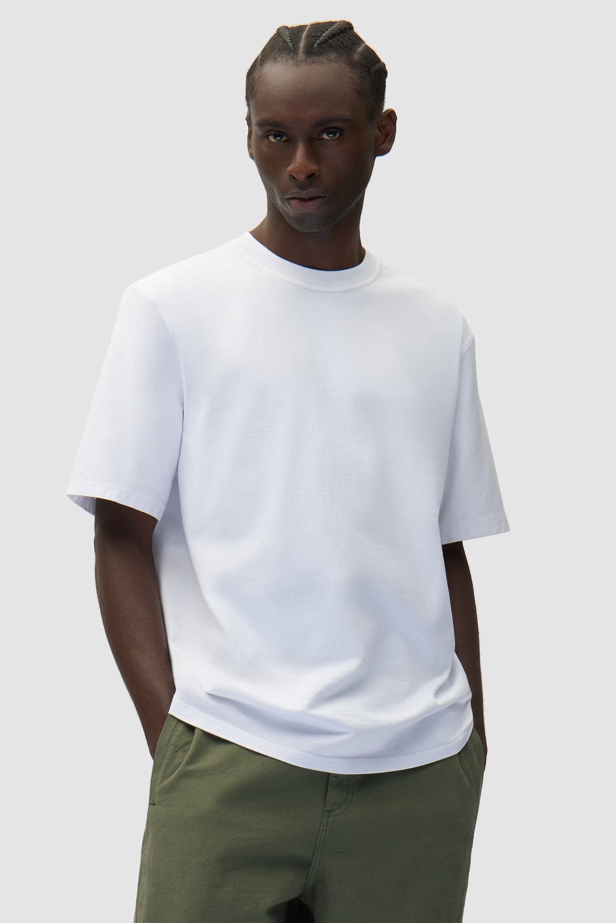 T-shirt imprimé à découpes - Blanc