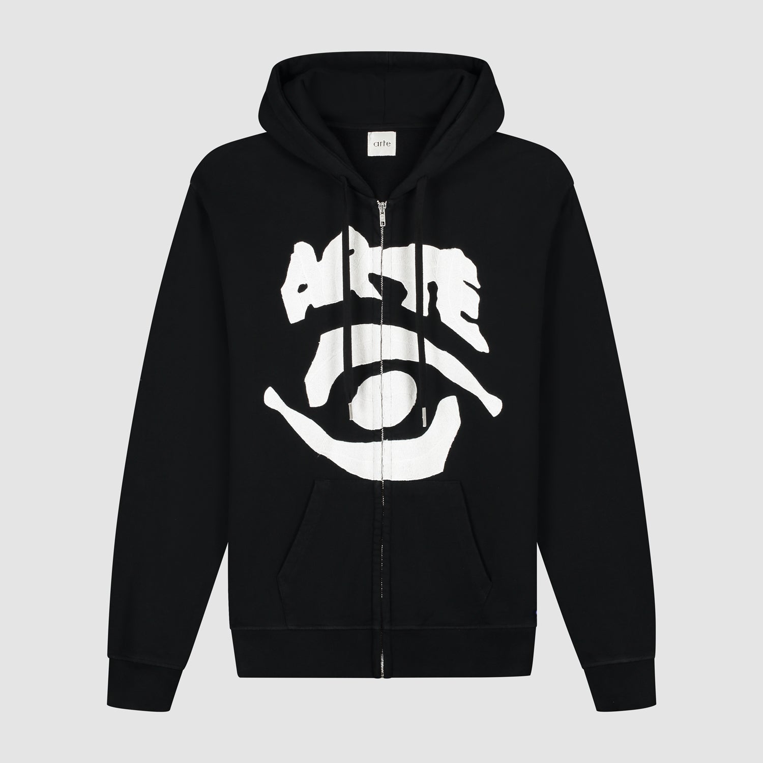 Sweat à capuche zippé Eye - Noir