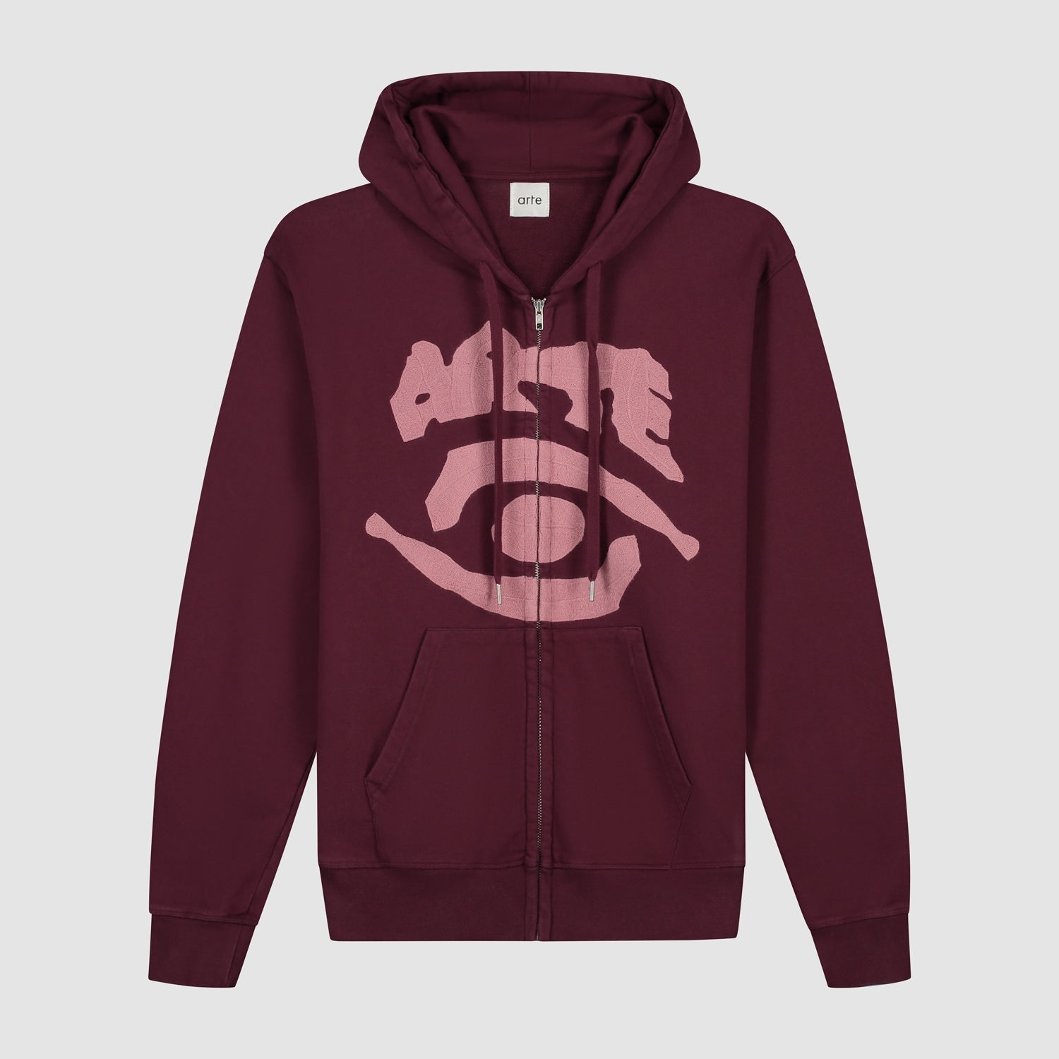 Sweat à capuche zippé Eye - Bordeaux